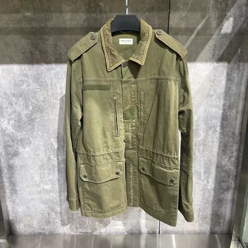 Saint Laurent Paris Saint Laurent SS16 Camo Military Jacket | Grailed