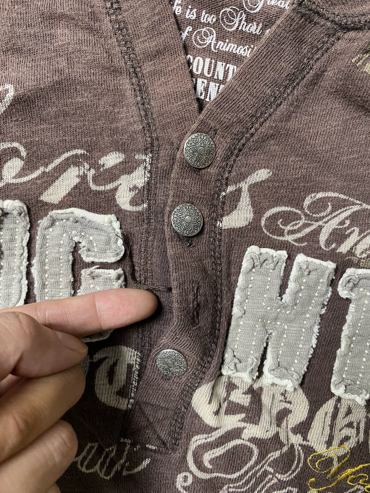 Beauty Beast × Hysteric Glamour × Japanese Brand Rag Out Poem Patch Lonsgleeve Size US L / EU 52-54 / 3 - 10 Thumbnail
