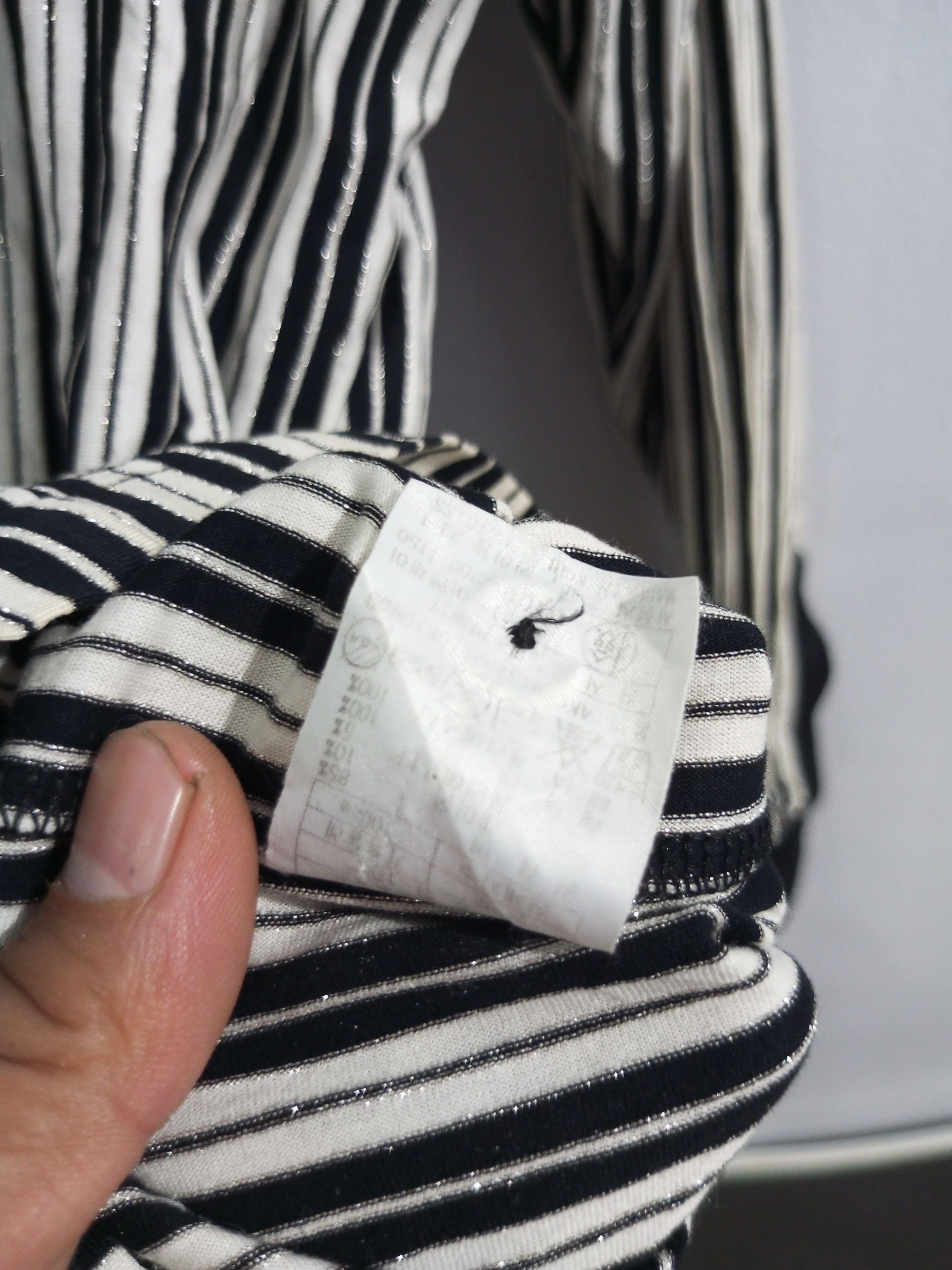 20471120 Vintage Andre' Kim stripe tattoo polo long sleeve Size US L / EU 52-54 / 3 - 7 Thumbnail