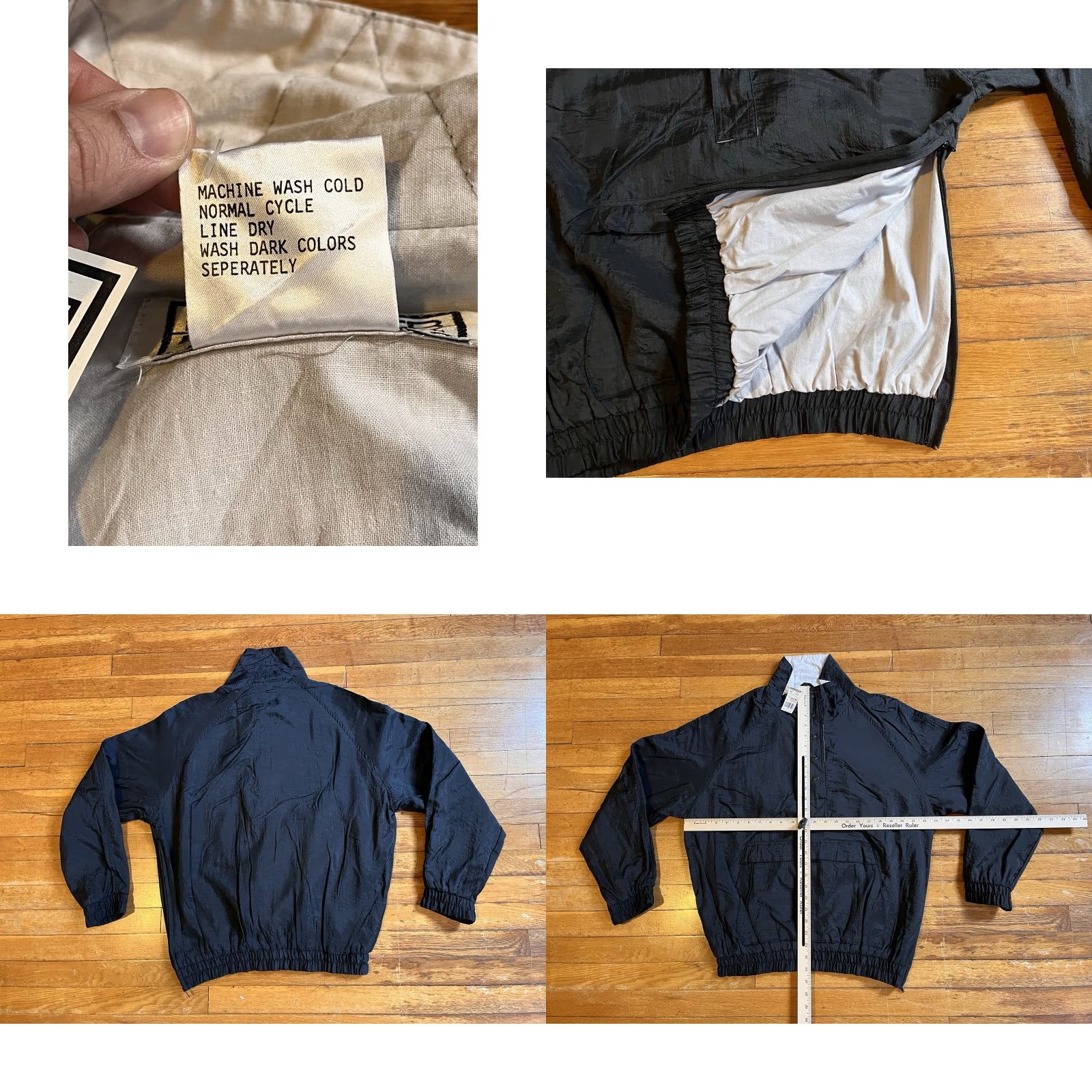 Vintage VINTAGE Drummer Boy Collection 1/2 Zip Windbreaker Men’s M Black 90s Jacket Size US M / EU 48-50 / 2 - 8 Thumbnail