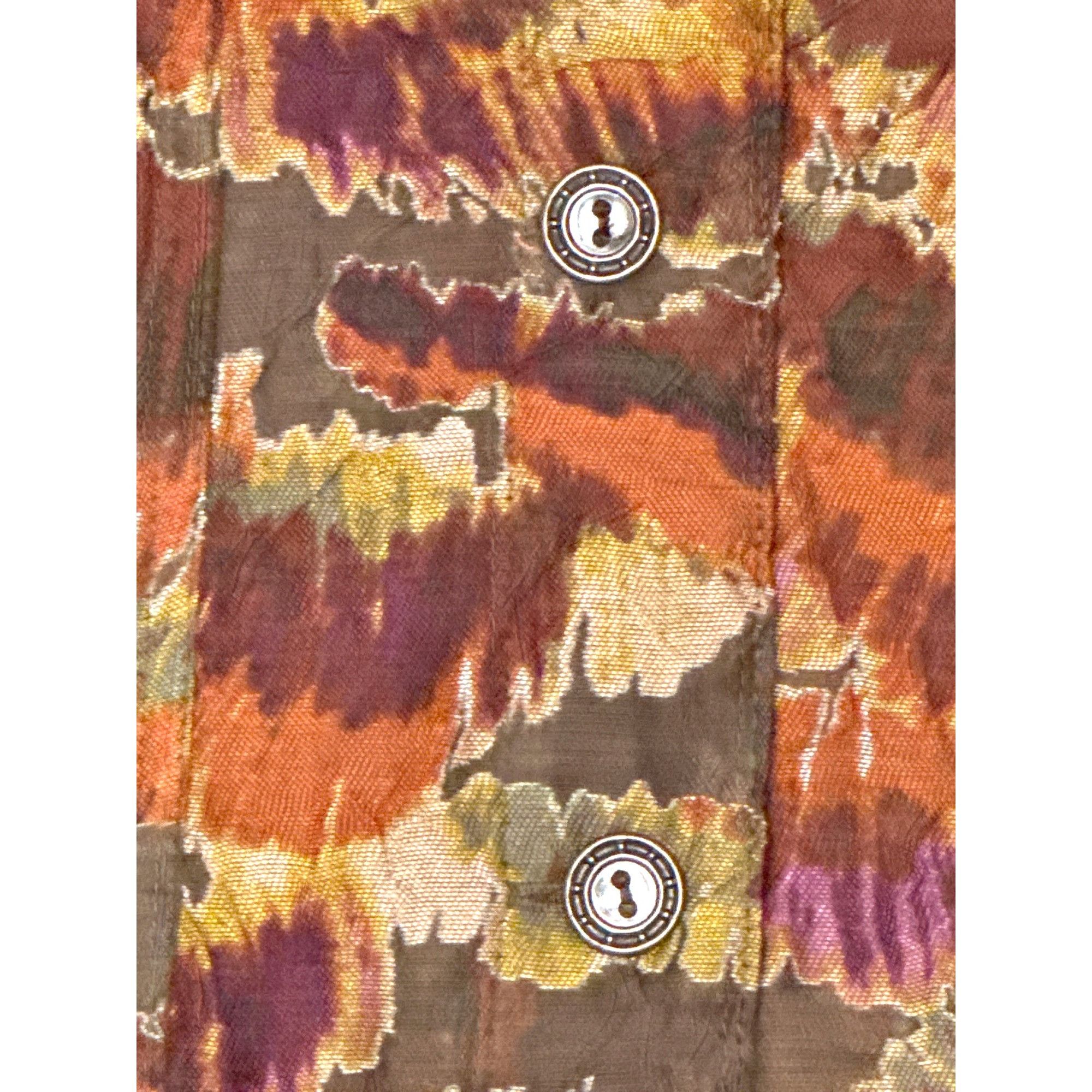 Other Ruby Rd Size 10 Autumn Print Mandarin Collar Button Jacket Size L / US 10 / IT 46 - 12 Thumbnail