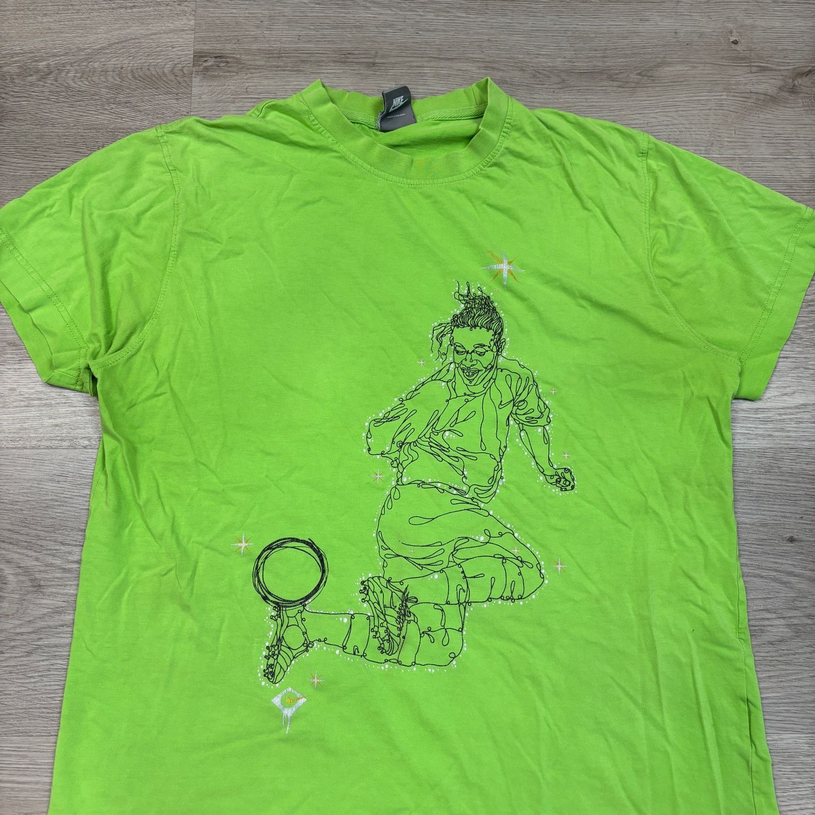 Nike × Vintage Rare Vintage Nike Ronaldinho y2k T Shirt Soccer Men's XL Size US XL / EU 56 / 4 - 2 Thumbnail