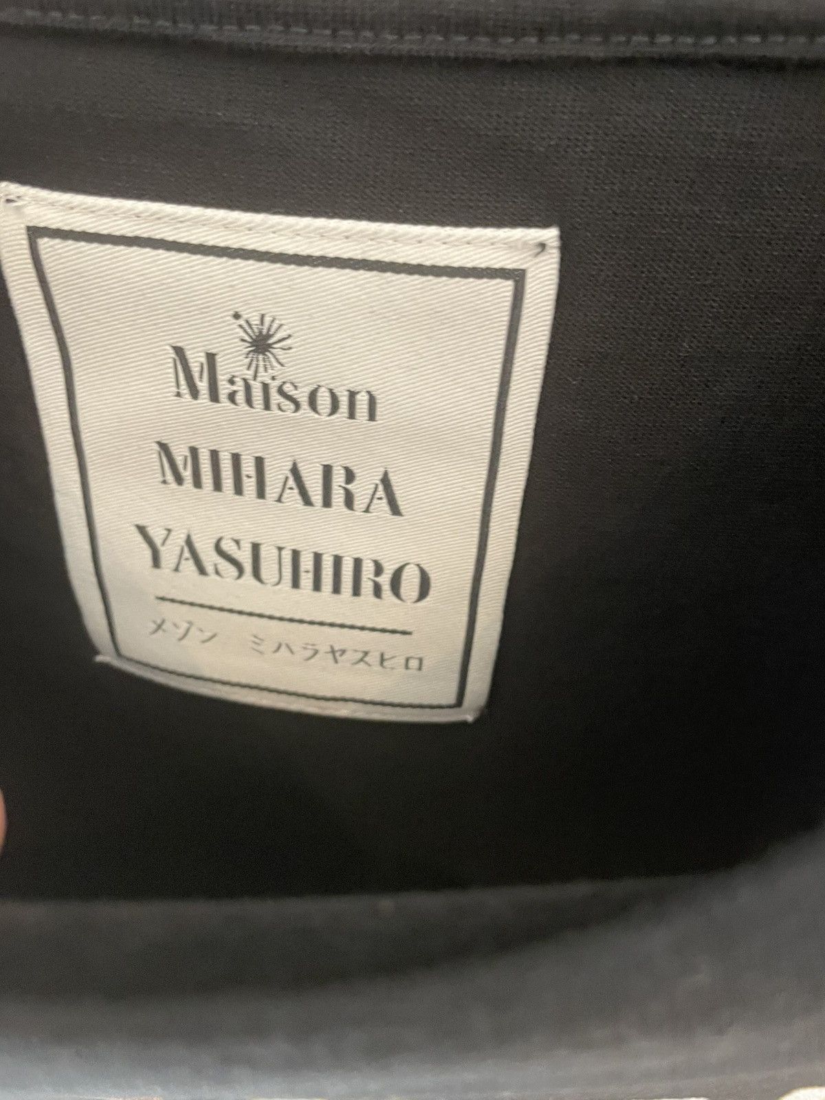 Maison MIHARA YASUHIRO MMY Flag T shirt Black Size US M / EU 48-50 / 2 - 2 Thumbnail