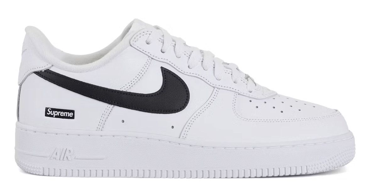 Nike Air Force 1 Low Supreme White Black Size US 8 / EU 41 - 1 Thumbnail