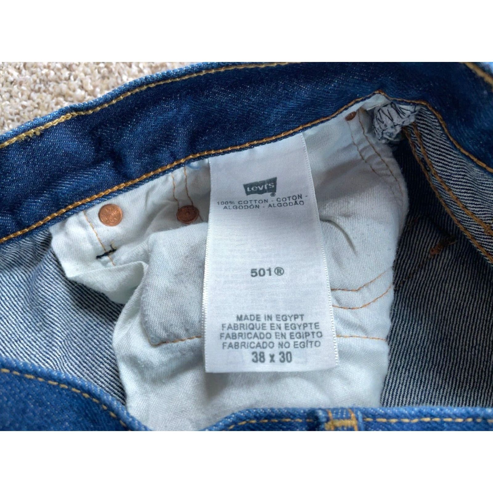 Levi's VINTAGE Levi's 501 XX Jeans Regular Fit Men's 36 x 28 Blue Denim Straight Retro Classic Size US 36 / EU 52 - 3 Thumbnail