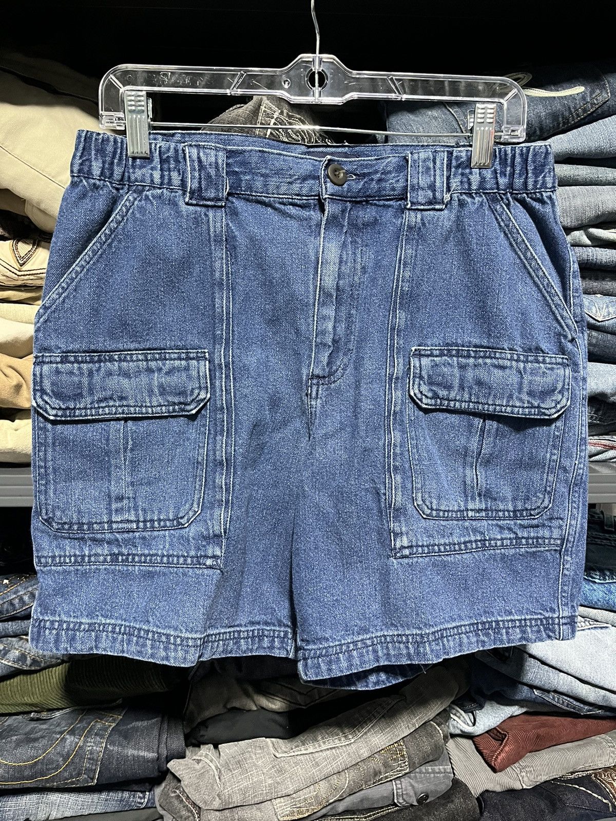 Carhartt × Vintage Crazy Y2K Carhartt Style Cargo Jorts Utility Skater Shorts Size US 31 - 3 Thumbnail