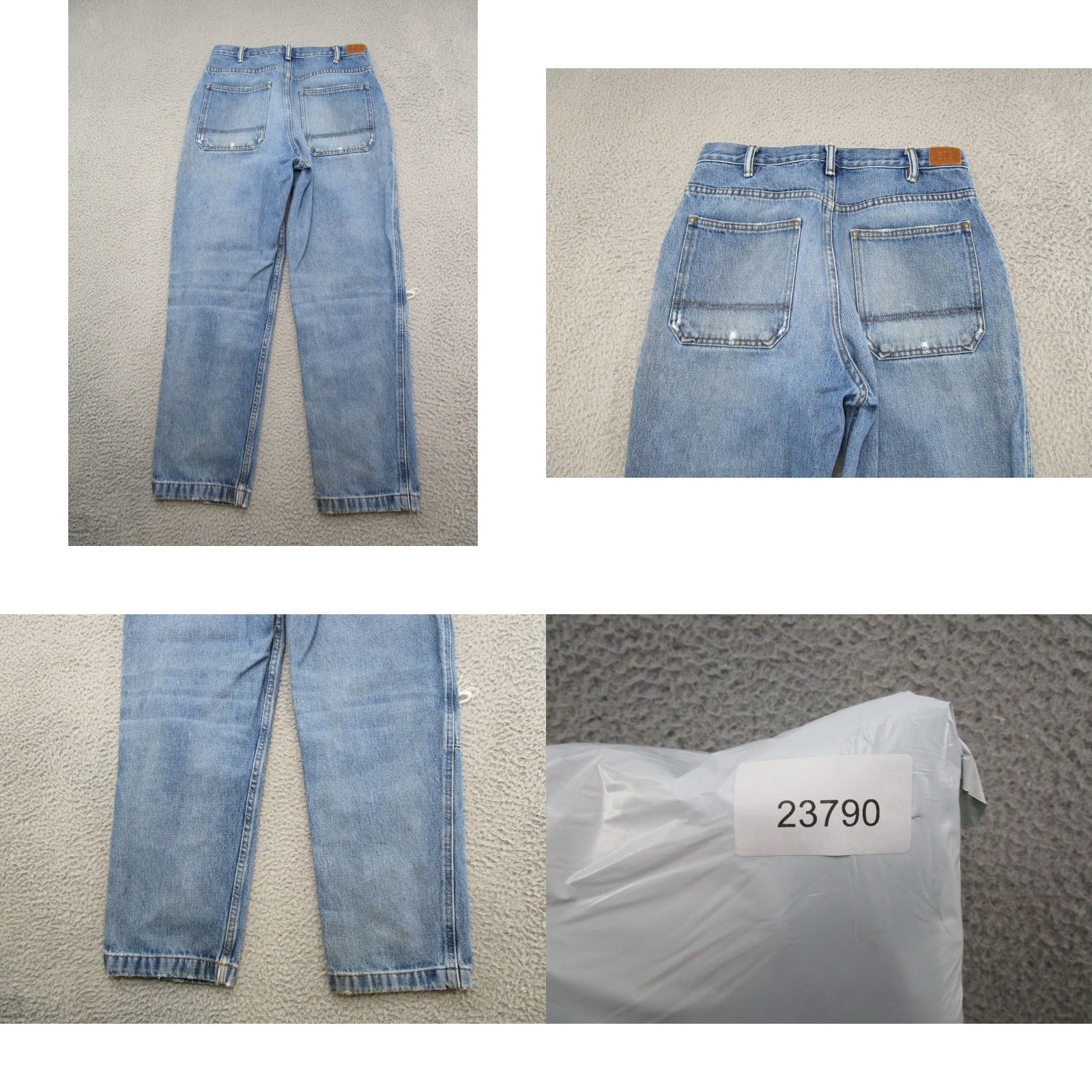 Bdg VINTAGE BDG Urban Outfitters Men’s Double Knee Distressed Denim Blue Jeans 31x32 SZ 31 32 Blue Distressed Jeans Mens Brown? Size US 31 - 9 Thumbnail
