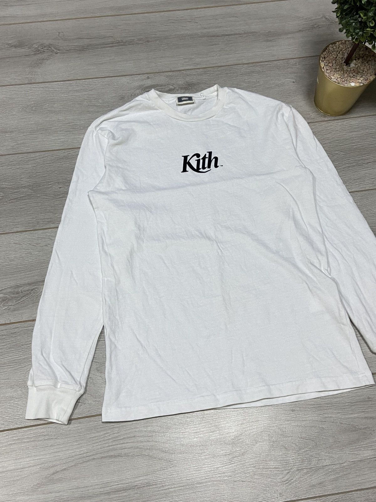 Kith Kith - Longsleeve centr logo (White/Black) Size US S / EU 44-46 / 1 - 2 Thumbnail