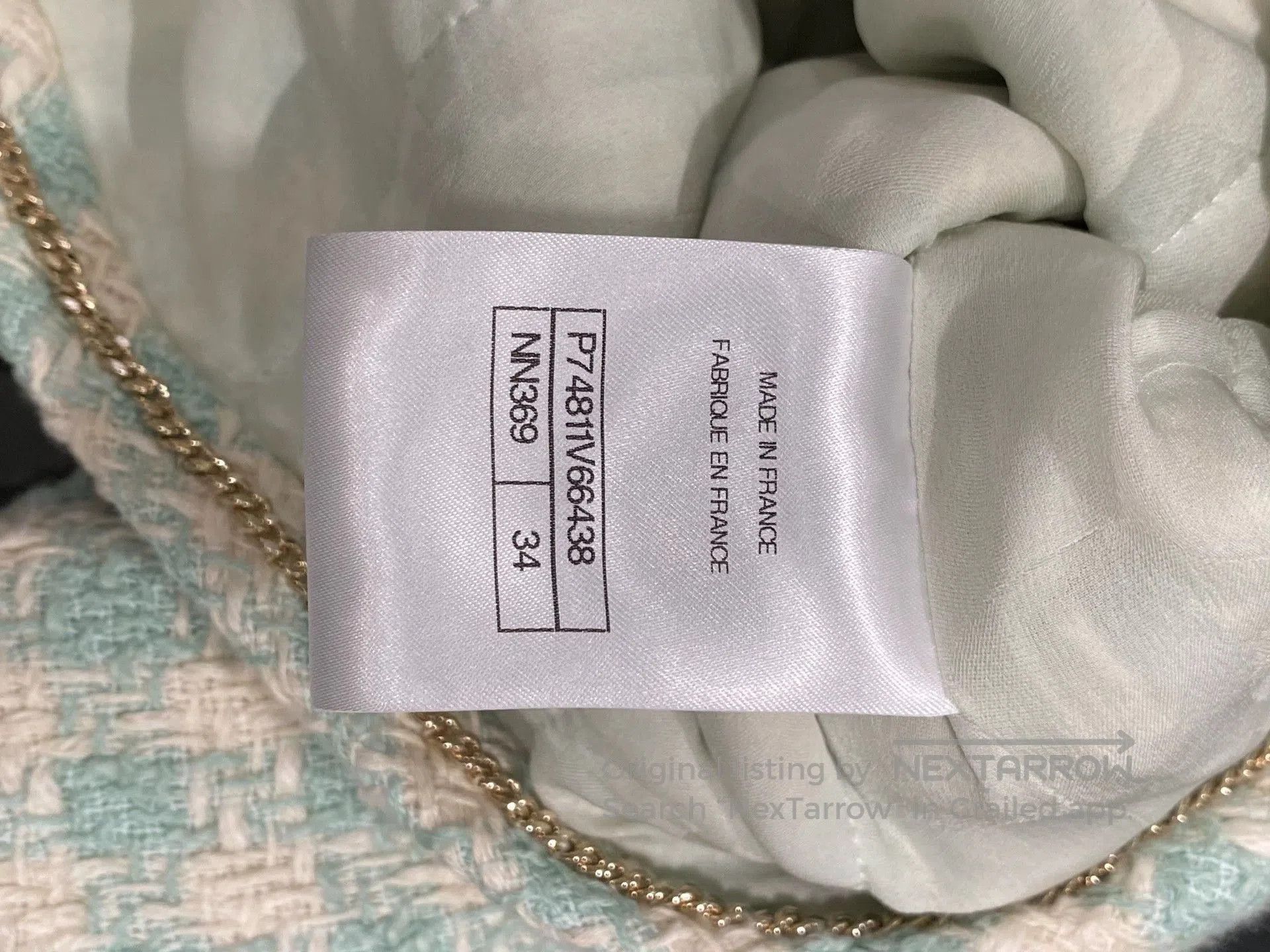 Chanel Chanel 23S Green Diamond Button Jacket. Size US S / EU 44-46 / 1 - 4 Thumbnail