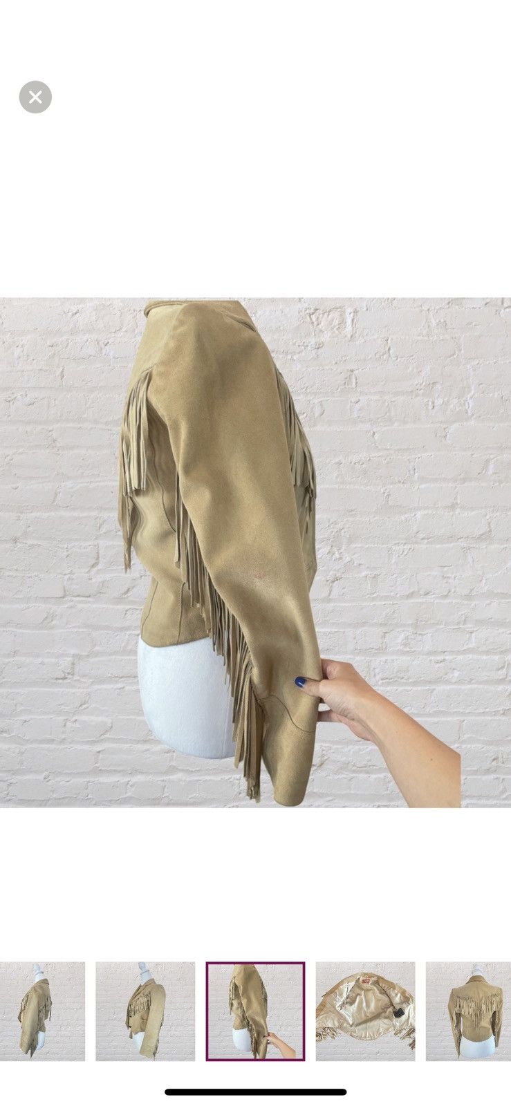 Vintage Genuine suede leather southwestern fridge jacket Size M / US 6-8 / IT 42-44 - 5 Thumbnail