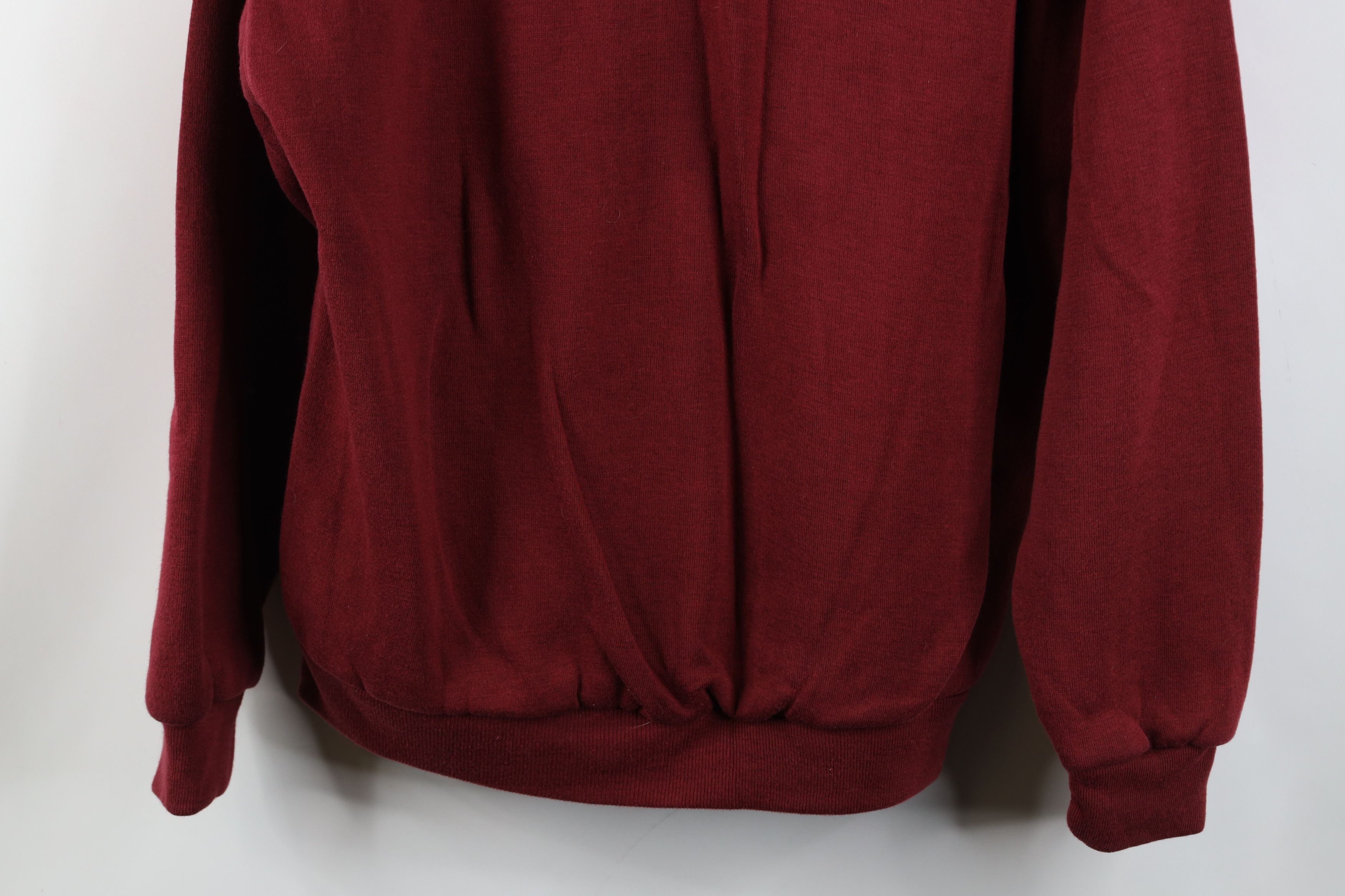Vintage Vintage 90s Streetwear Thermal Waffle Knit Lined Hoodie Red Size US L / EU 52-54 / 3 - 15 Thumbnail