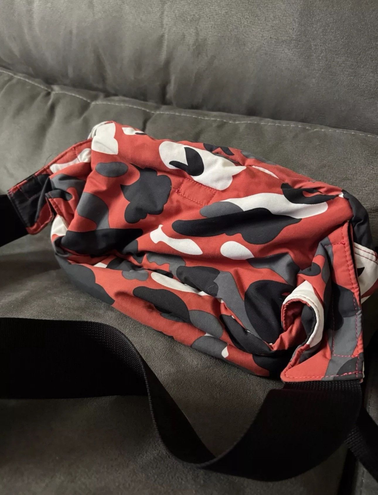 Bape × Porter A Bathing Ape BAPE X Porter MULTI RED Camo waist bag Size ONE SIZE - 3 Thumbnail