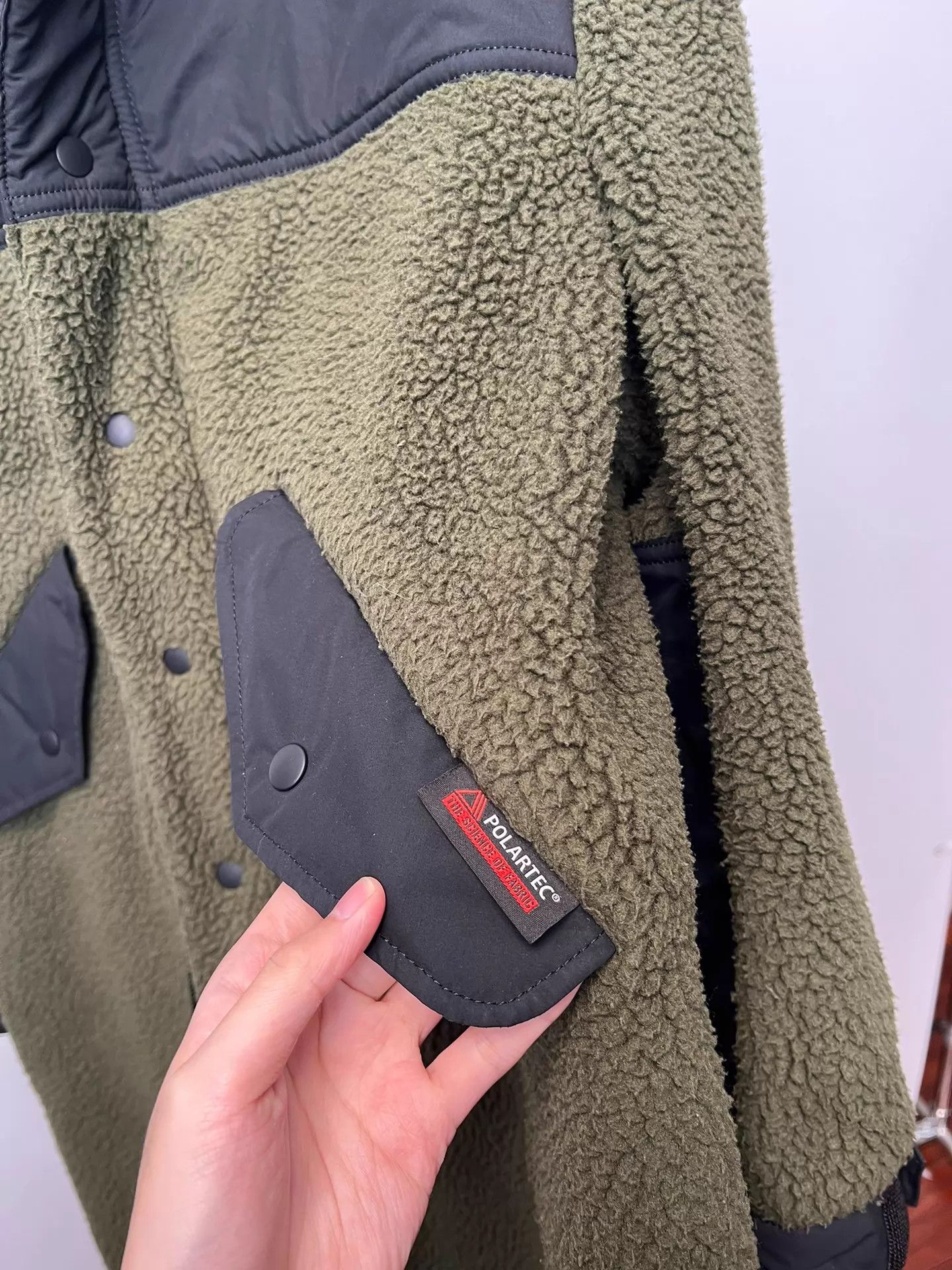 Comme des Garcons CDG Homme Moss Green Polartec Fleece Cotton Hooded Size US S / EU 44-46 / 1 - 5 Thumbnail