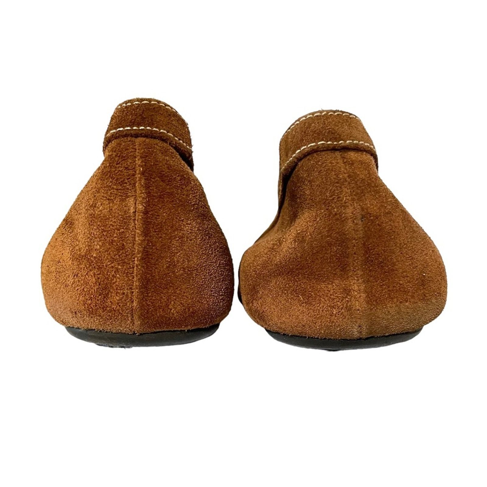 Barbara Bui BUI By Barbara Bui Brown Suede Buckle Accent Ballet Flats Size US 7.5 / IT 37.5 - 5 Thumbnail