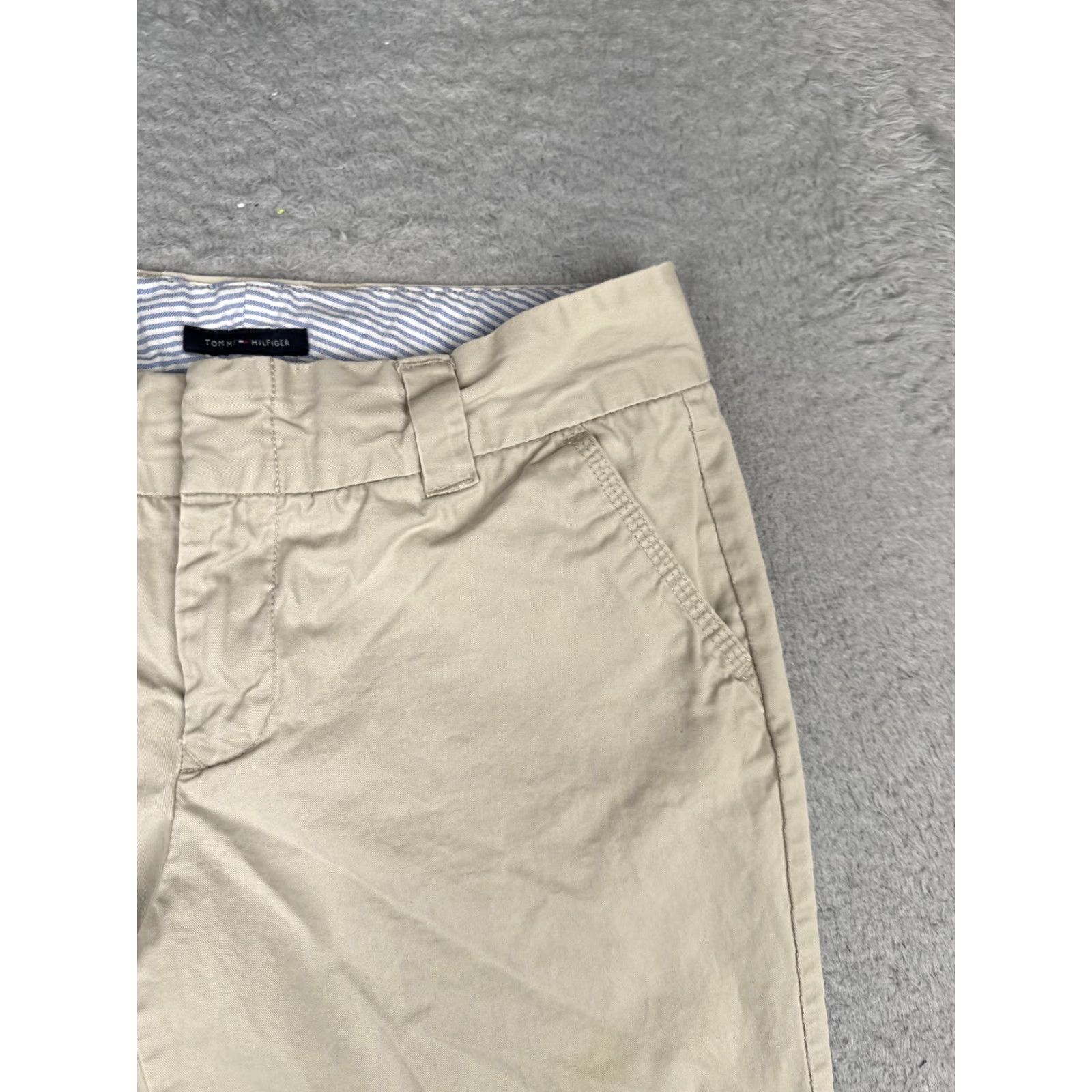Tommy Hilfiger Tommy Hilfiger Shorts Womens 6 Beige Chino Twill Flat Front Casual Summer 28x10 Size 28" / US 6 / IT 42 - 5 Thumbnail