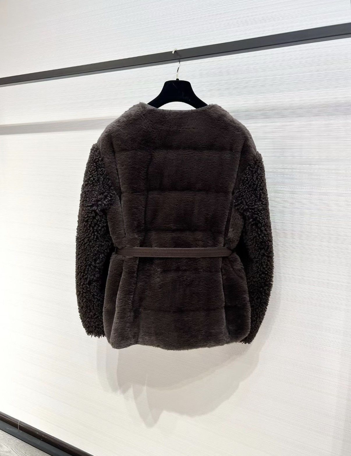 Moncler Moncler Dark Brown Teddy Faux Rabbit Fur Down Jacket J33 Size XS / US 0-2 / IT 36-38 - 2 Thumbnail