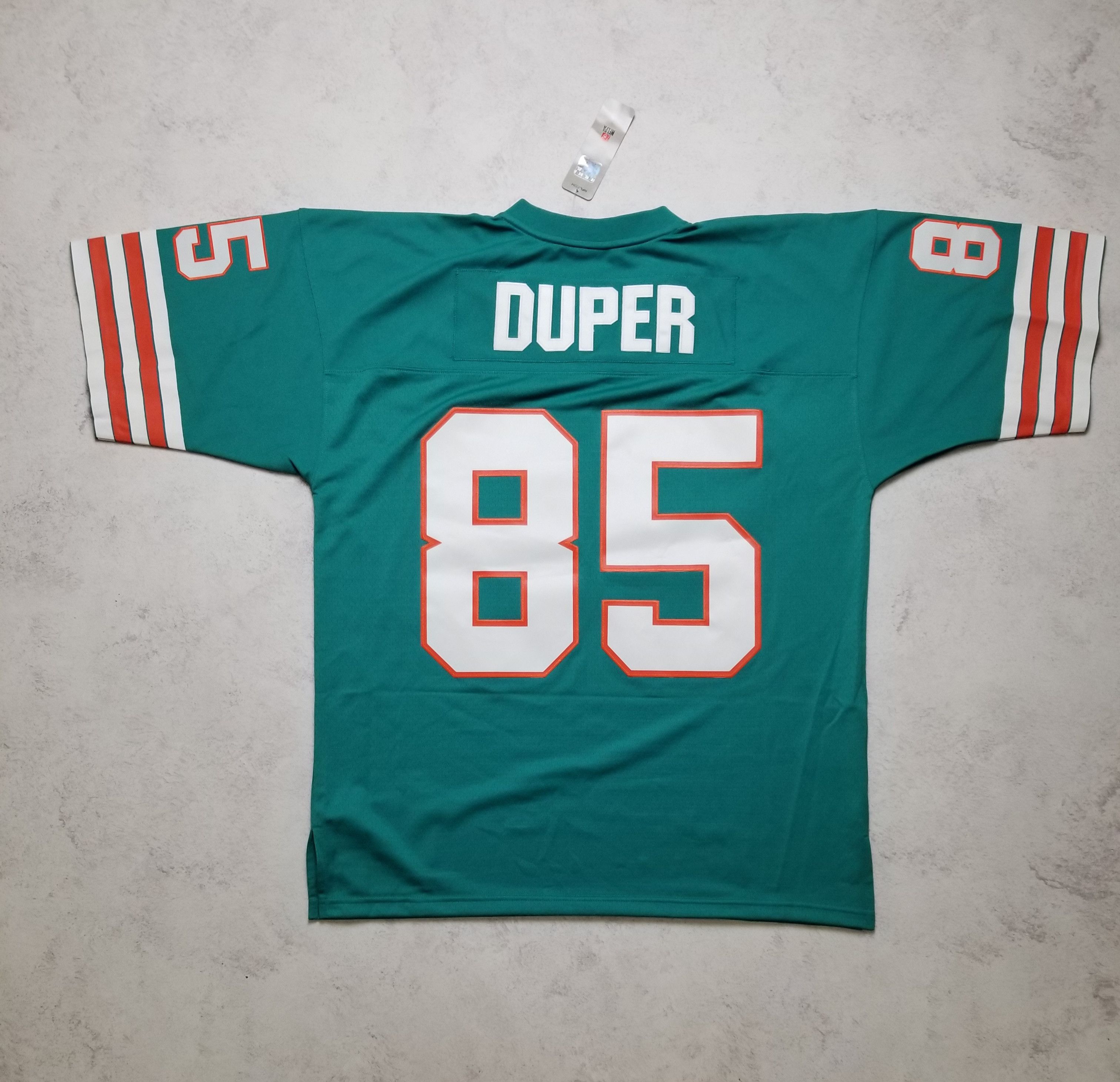 Mitchell & Ness Miami Dolphins Mark Duper #85 Aqua 1984 NFL Legacy Jersey Size US XL / EU 56 / 4 - 3 Thumbnail