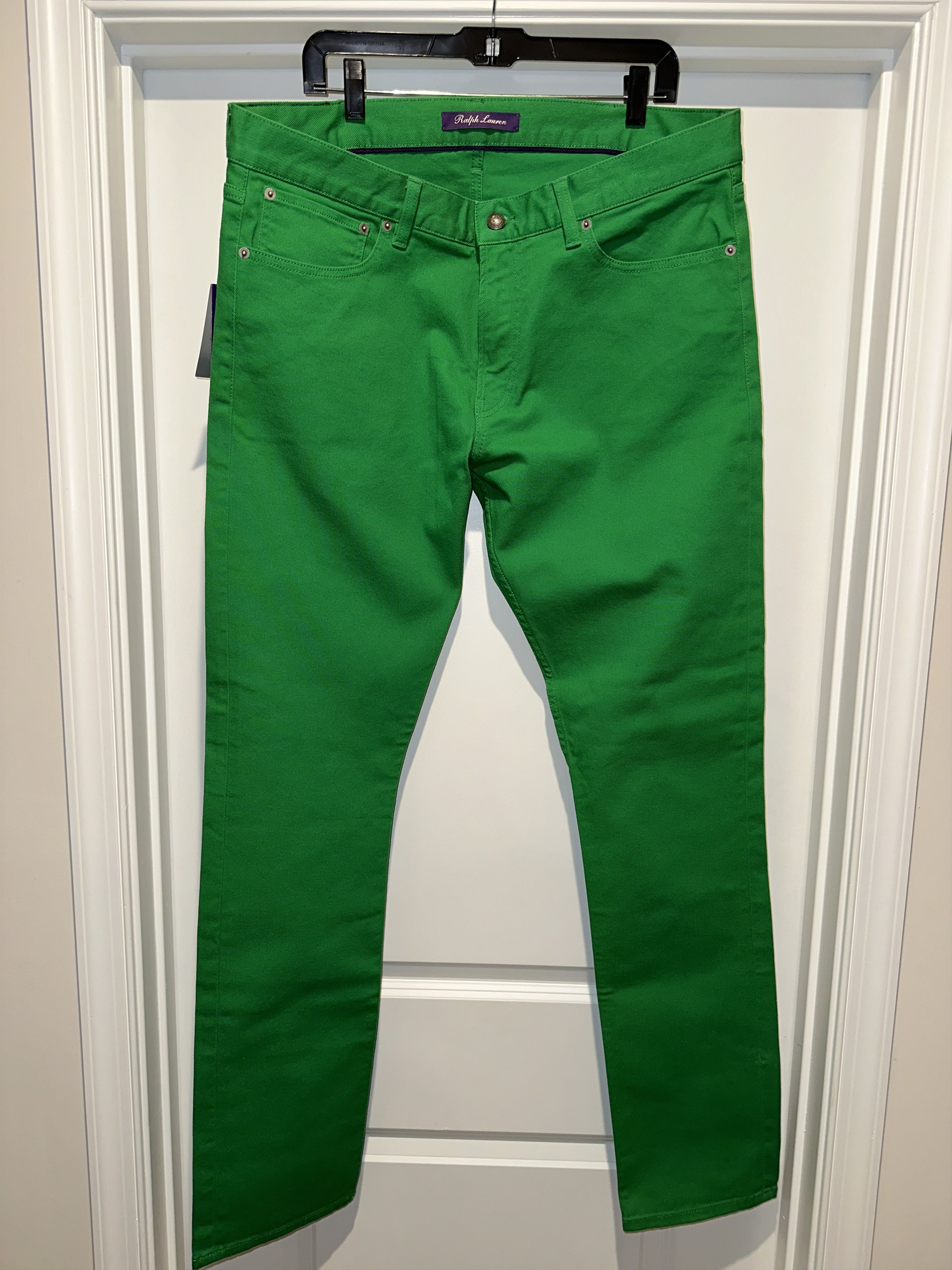 image of Ralph Lauren Purple Label Ralph Laurent Purple Label Slim Jeans $395 Size 38 in Green, Men's