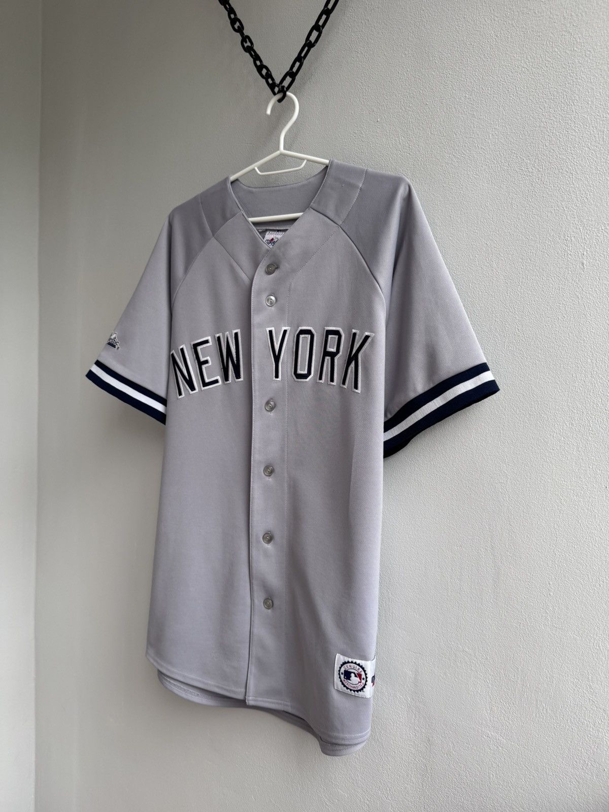 Majestic RARE NEW YORK YANKEES MLB BASEBALL SHIRT JERSEY VINTAGE 90s Size US XL / EU 56 / 4 - 2 Thumbnail