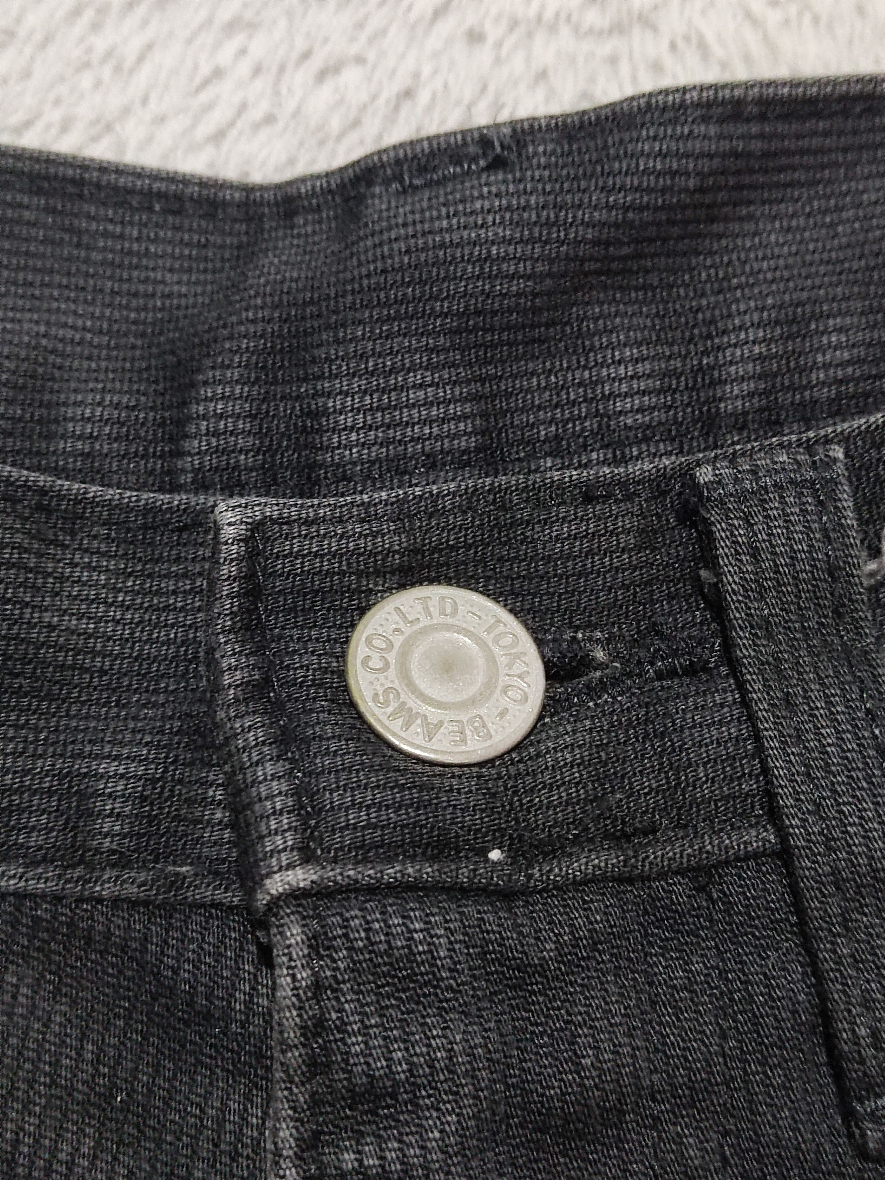 Beams Plus × Levi's BEAMS Pique Knit Faded Black Denim Trousers White Tab Size US 29 - 5 Thumbnail