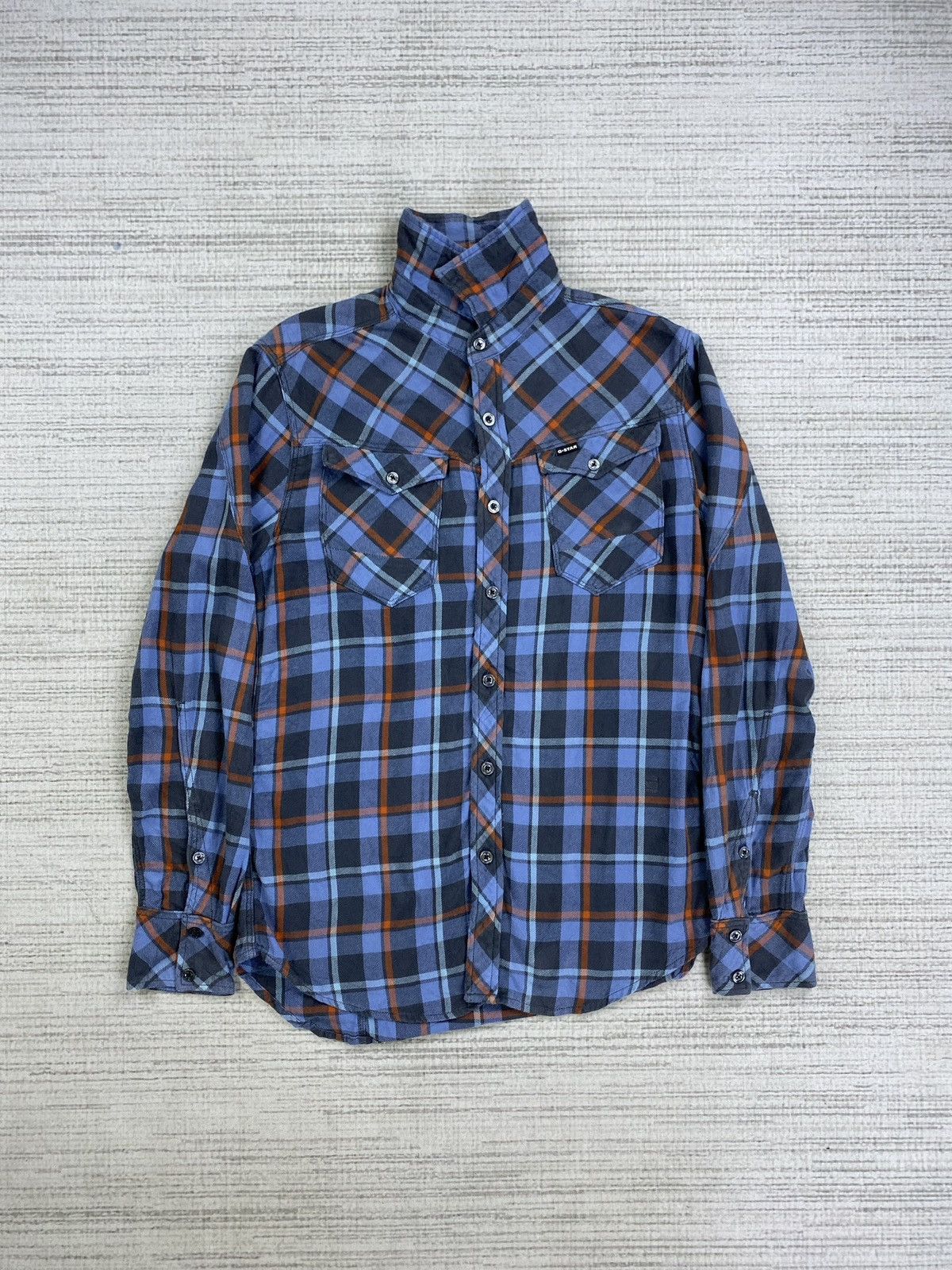 G-Star × Japanese Brand × Vintage Vintage G-Star Raw Japanese Brand Checkered Button Up Shirt Size US M / EU 48-50 / 2 - 3 Thumbnail