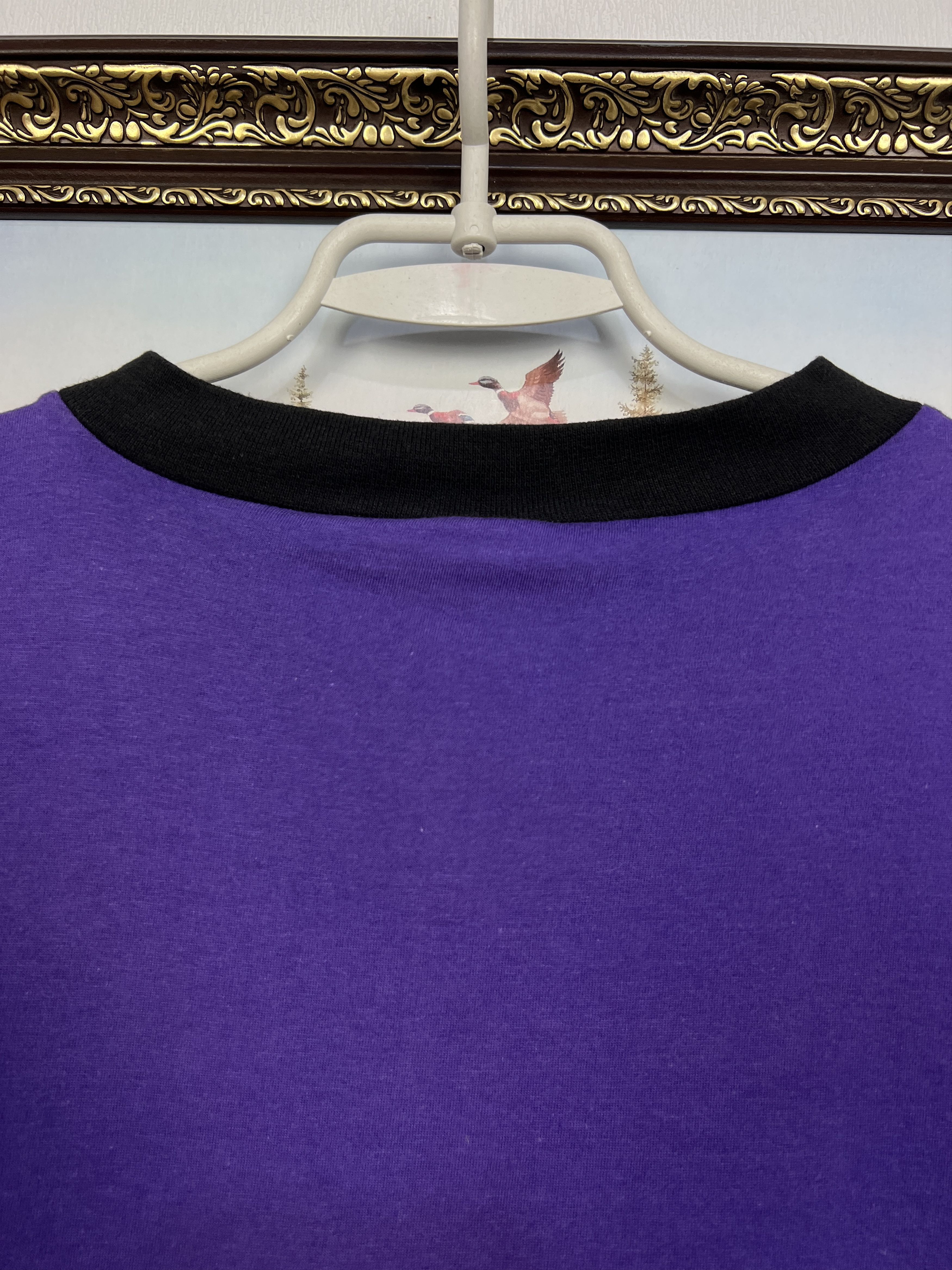 Vintage Vintage 90's Rolling Stones Europe Purple & Gold Soccer Tee Size US M / EU 48-50 / 2 - 9 Thumbnail