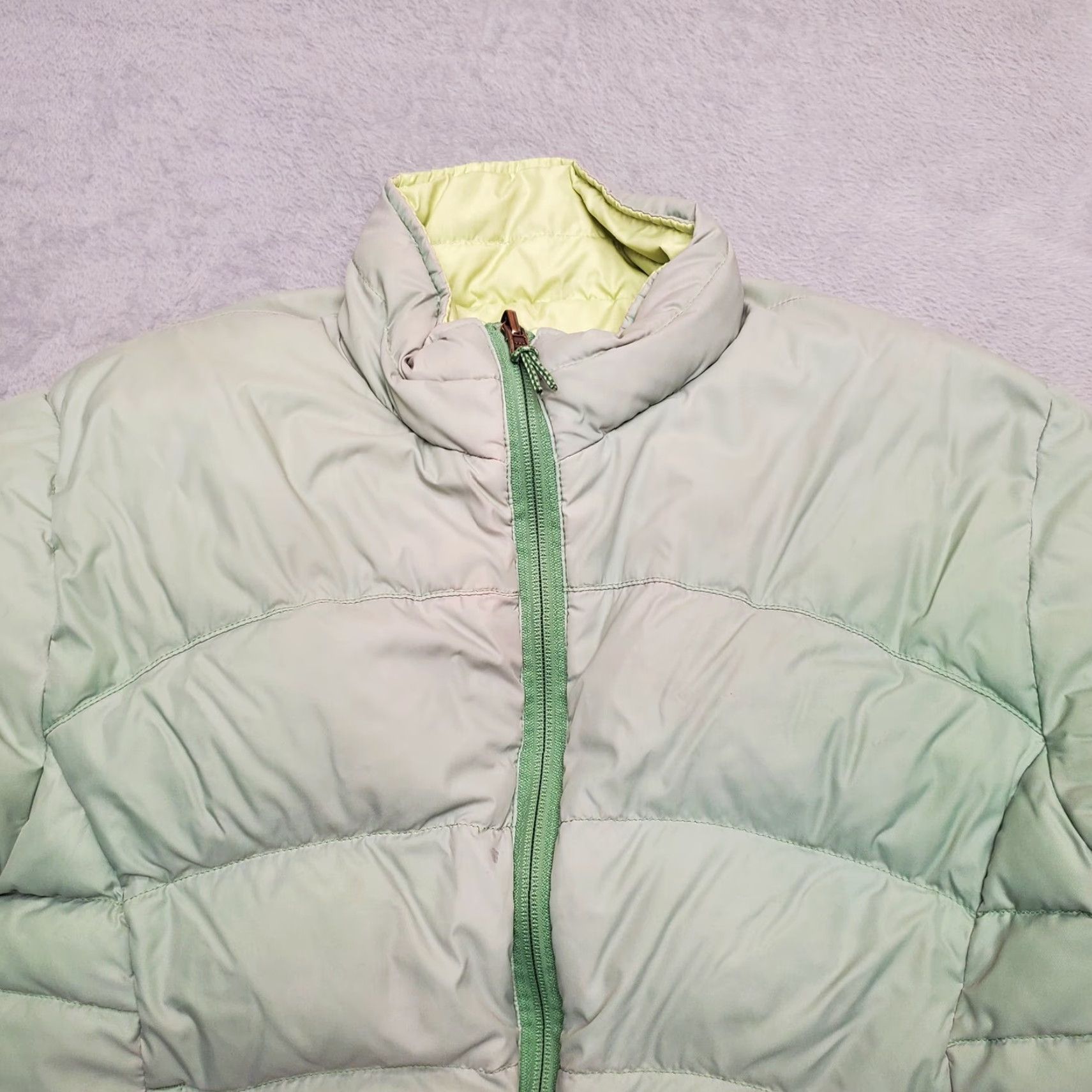 Vintage LL BEAN Down Jacket Womens Large Green Puffer Reversible Outdoors Ski Snowboard Jacket Womens L Green Puffer Reversible Down Jacket LL BEAN Size L / US 10 / IT 46 - 3 Thumbnail