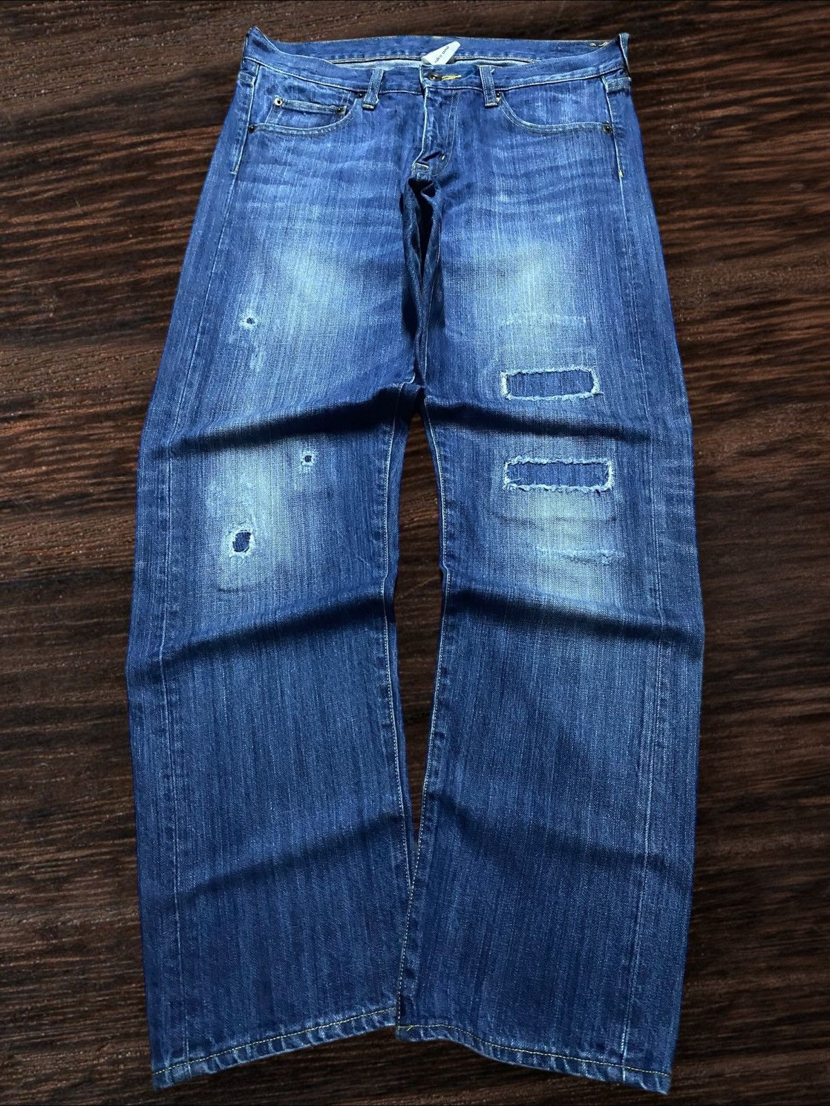 Japanese Brand Vintage Japanese Brand Niko And Faded Wash Distressed Slim Size US 32 / EU 48 - 1 Thumbnail