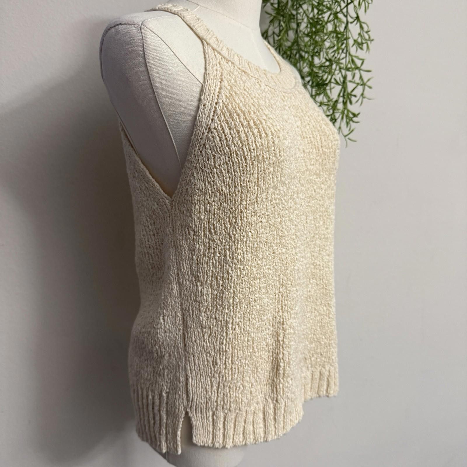 J.Crew J.Crew Sweater Tank Textured Boho Indie Medium Size M / US 6-8 / IT 42-44 - 2 Thumbnail