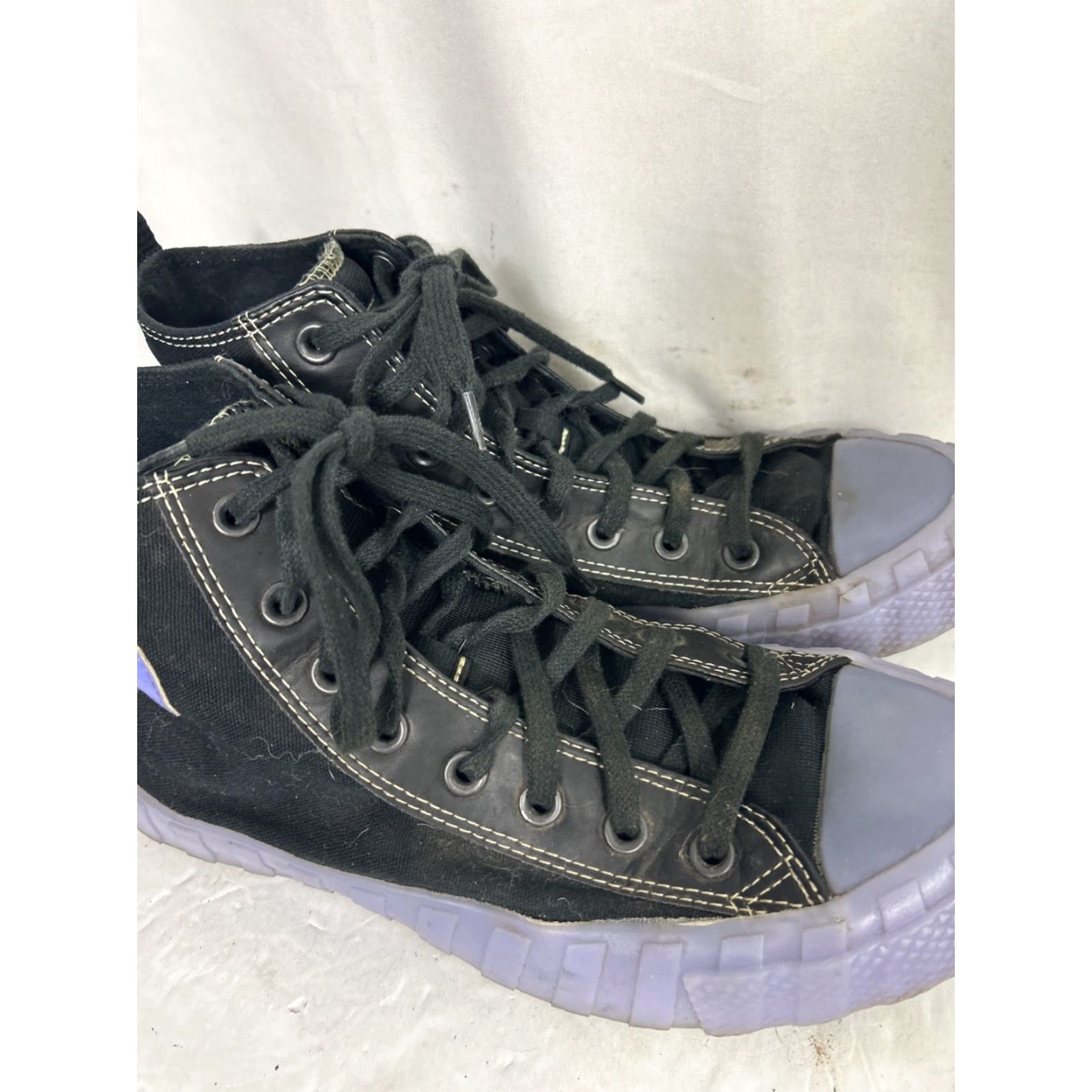 Converse VINTAGE Converse Chuck Taylor Hi Top BLACK 3D Night Womens 10 Shoes Sneakers High Top Mens/ Womens Size M / US 6-8 / IT 42-44 - 3 Thumbnail