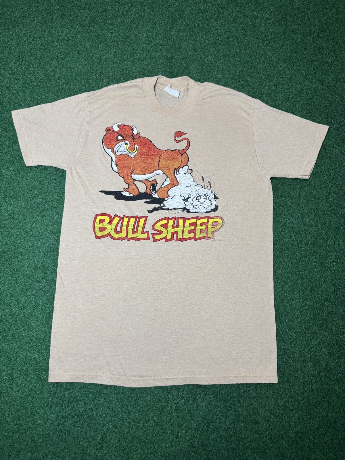 Other Vintage Bull Sheep 80s Bull Sh*t Animal Print Funny T Shirt Size US M / EU 48-50 / 2 - 1 Thumbnail