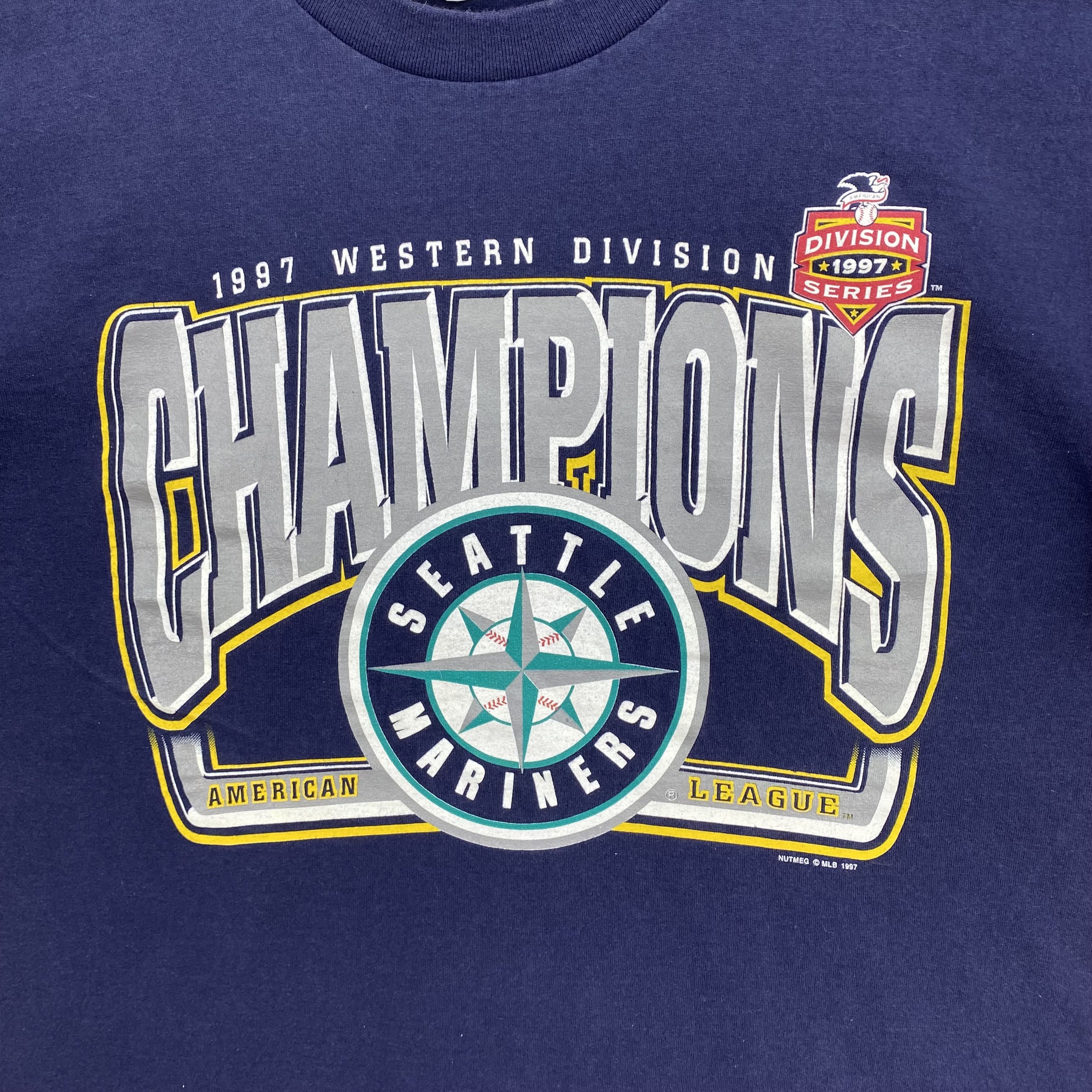 MLB Vintage 90s MLB Seattle Mariners T-Shirt Crewneck Tee Size US M / EU 48-50 / 2 - 2 Thumbnail