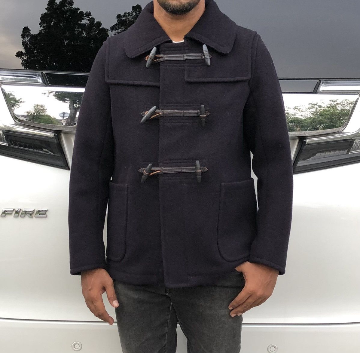 Japanese Brand Marvy Jamoke Men’s Wool Short Duffle Winter Coat Jacket Size US M / EU 48-50 / 2 - 4 Thumbnail