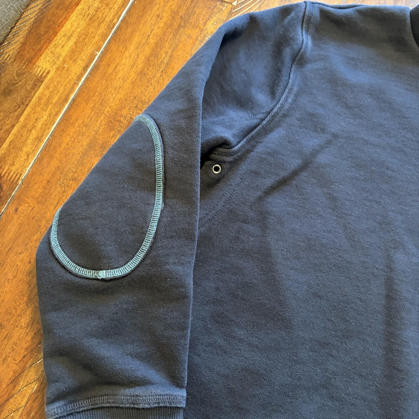 Tretorn Tretorn Sweatshirt XL Blue Crewneck Pocket Elbow Patches Size US XL / EU 56 / 4 - 4 Thumbnail