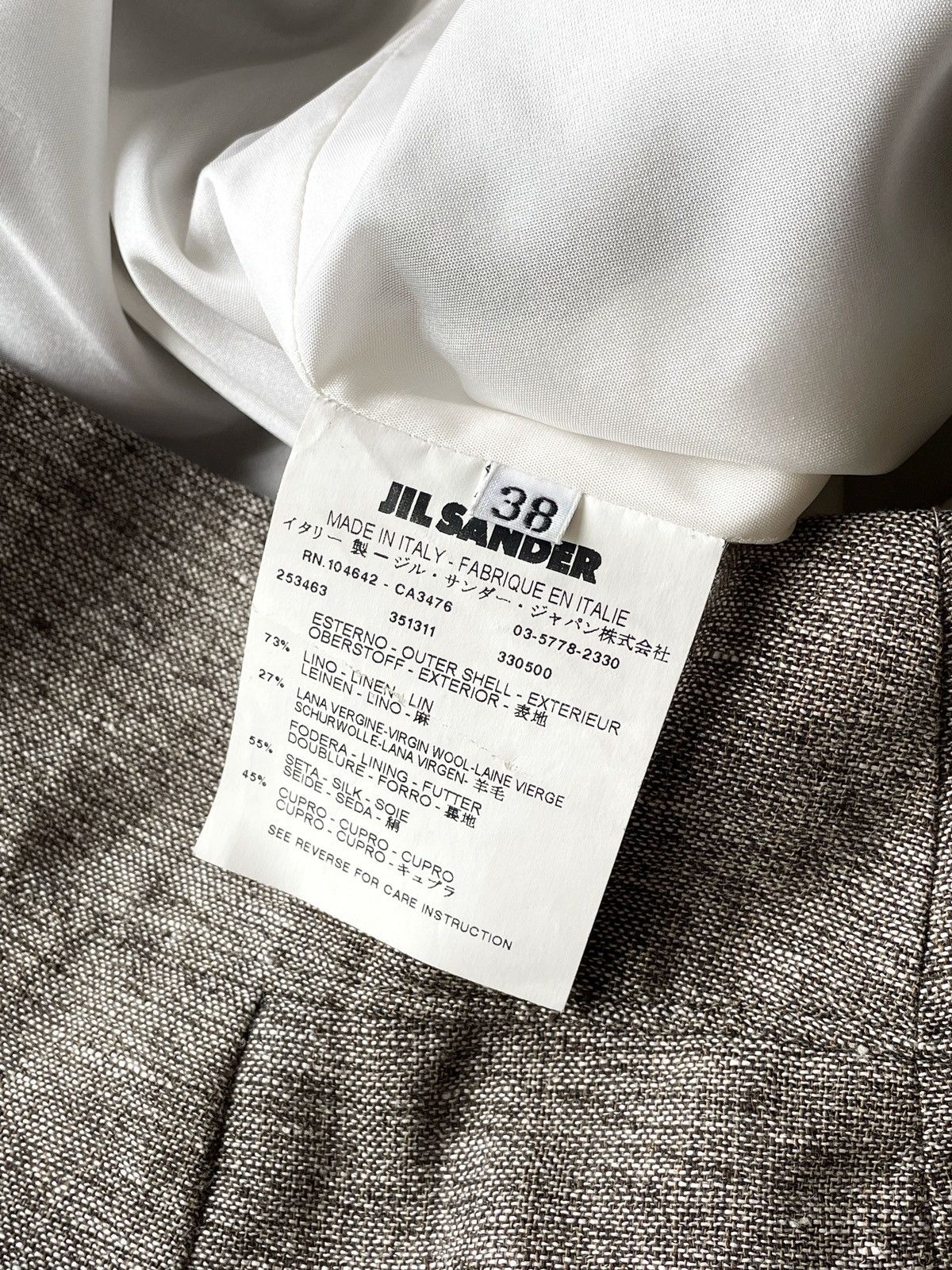 Jil Sander Jil Sander Women Midi Skirt Lino & Wool Made Italy Size 38/M Size 26" / US 2 / IT 38 - 7 Thumbnail