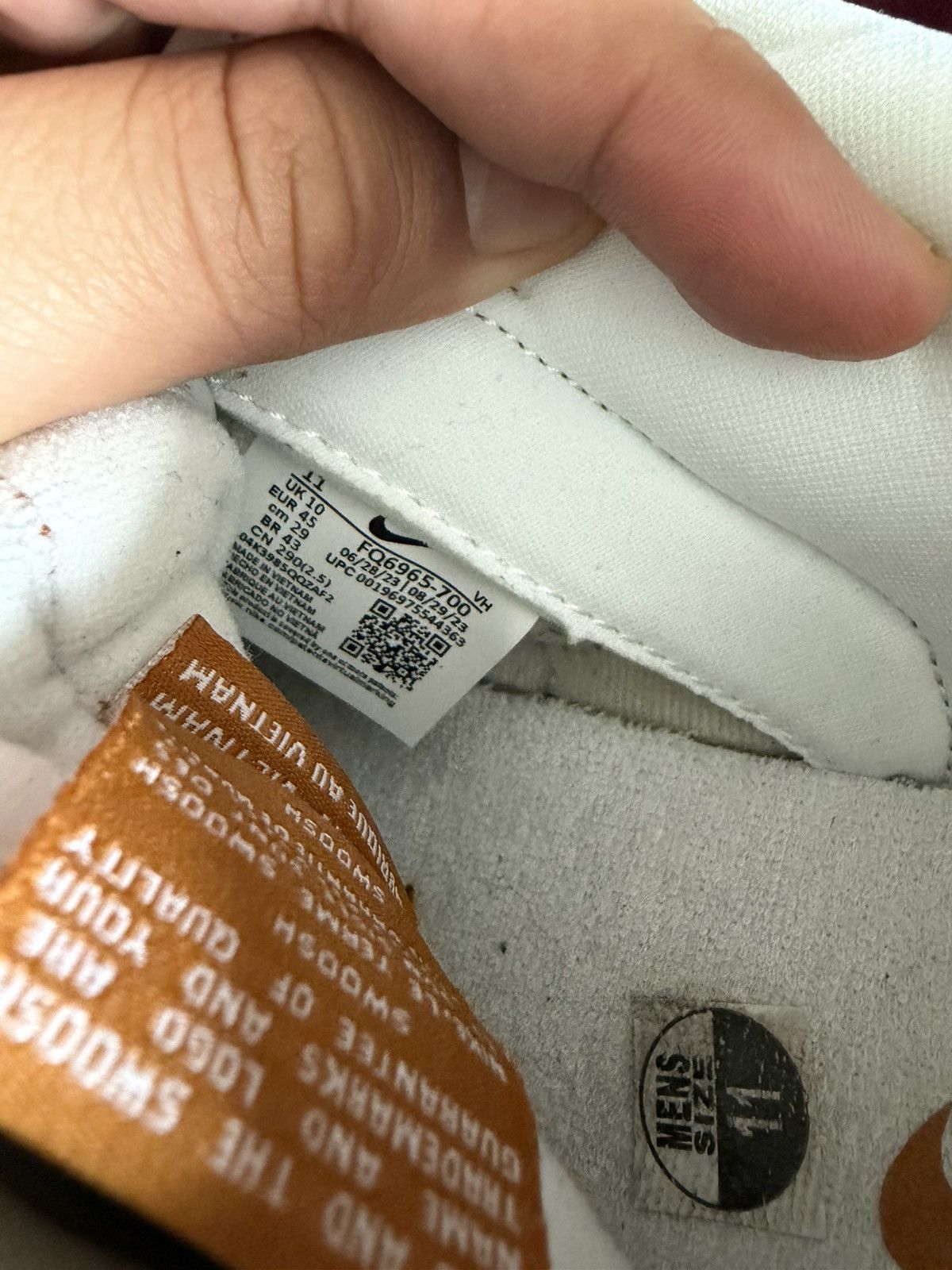 Nike Nike Dunk Low CO.JP Reverse Curry Size 11 Orange and White Size US 11 / EU 44 - 6 Thumbnail