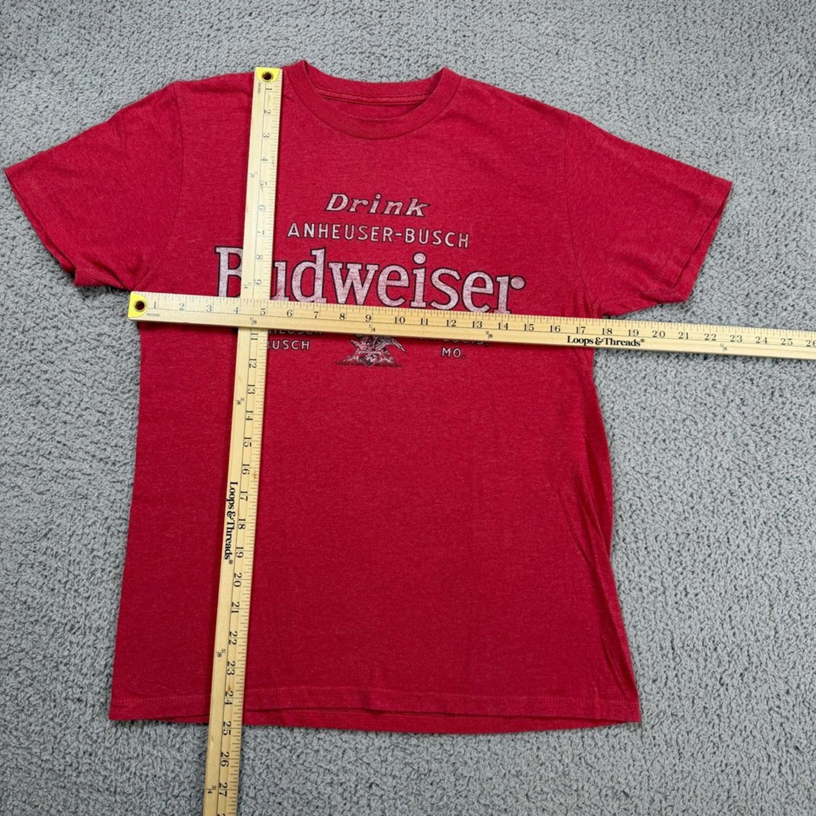 Budweiser Budweiser Anheuser-Busch Graphic T-Shirt Mens Small Heather Size US S / EU 44-46 / 1 - 2 Thumbnail