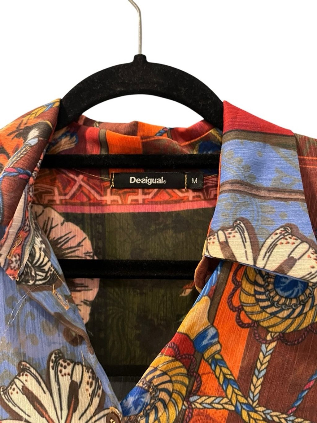 Desigual Desigual Patchwork Button Down Shirt Tiger Horse Size Med Size M / US 6-8 / IT 42-44 - 6 Thumbnail