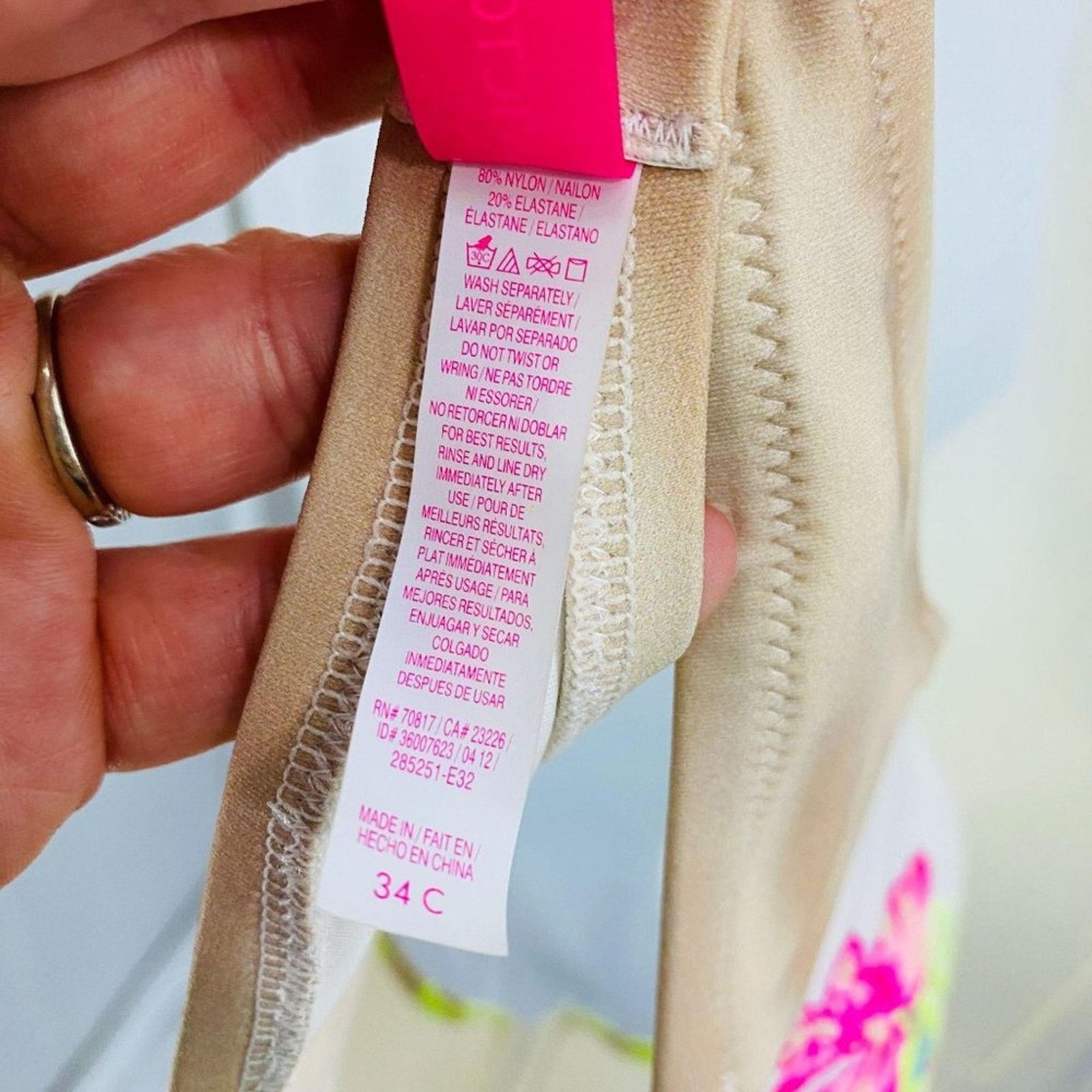 Victoria's Secret Victoria's Secret Strapless Bikini Bright Tropical Floral34C Size ONE SIZE - 7 Thumbnail