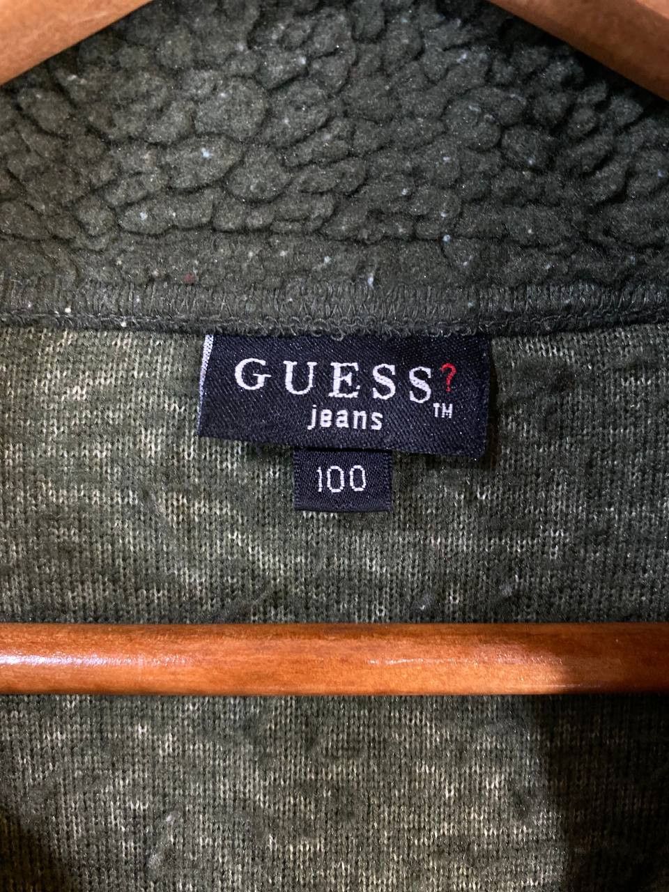 Guess vintage guess half zipper fleece jacket nice design Size US XL / EU 56 / 4 - 5 Thumbnail