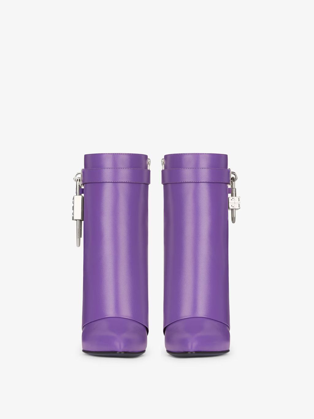 Givenchy o1srvl11e0525 Shark Lock Ankle Boots 90mm in Ultraviolet Size US 7 / IT 37 - 2 Thumbnail
