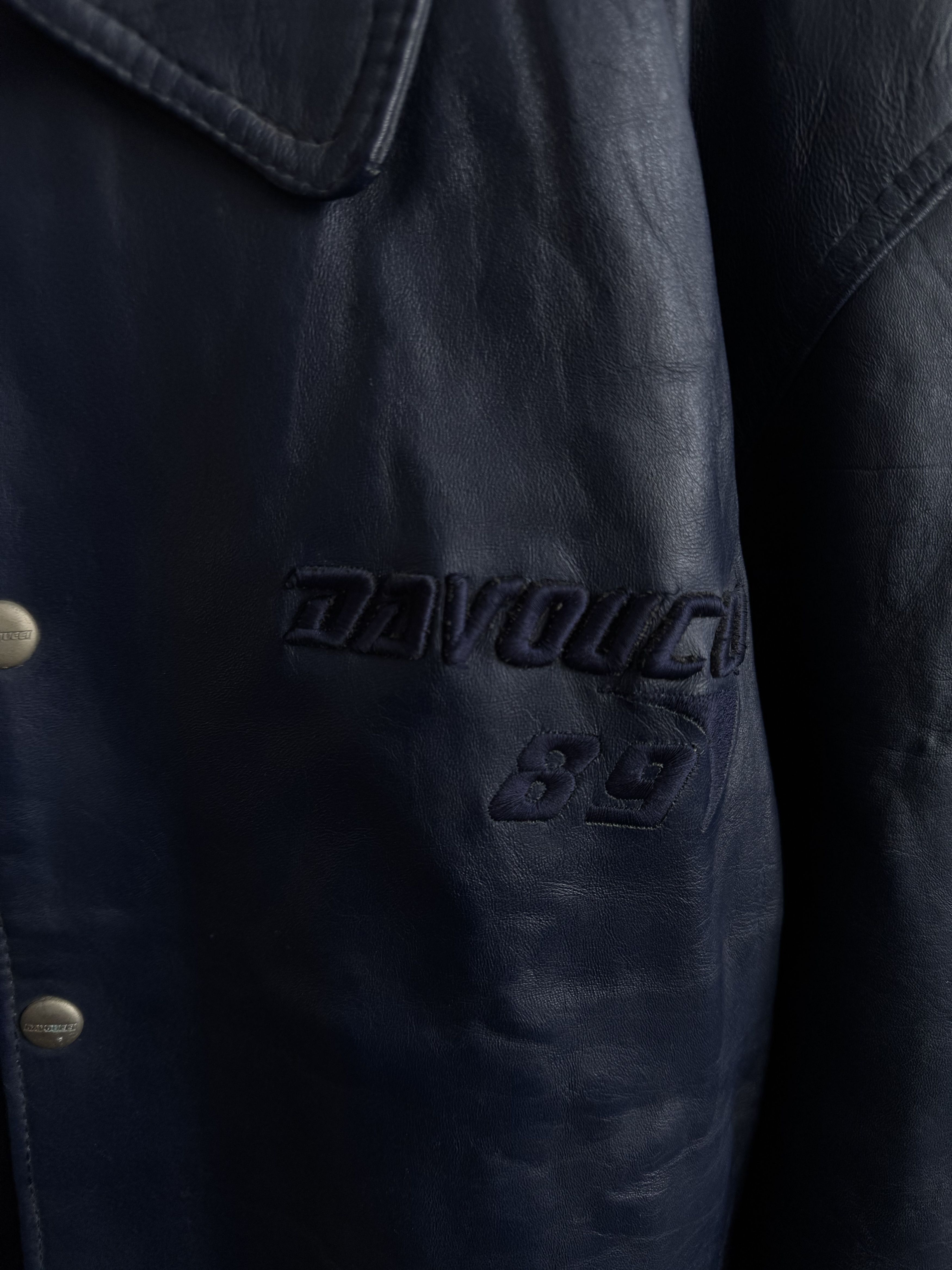 Vintage y2k Davoucci Hiphop Leather Jacket Size 3XL Size US XXL / EU 58 / 5 - 6 Thumbnail