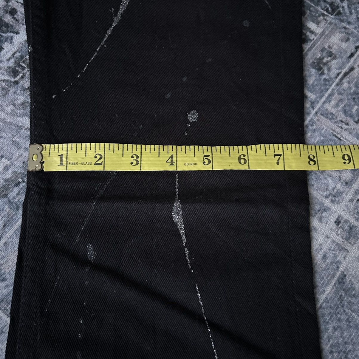 If Six Was Nine Flared Painter Black Punk Jeans Size US 28 / EU 44 - 17 Thumbnail
