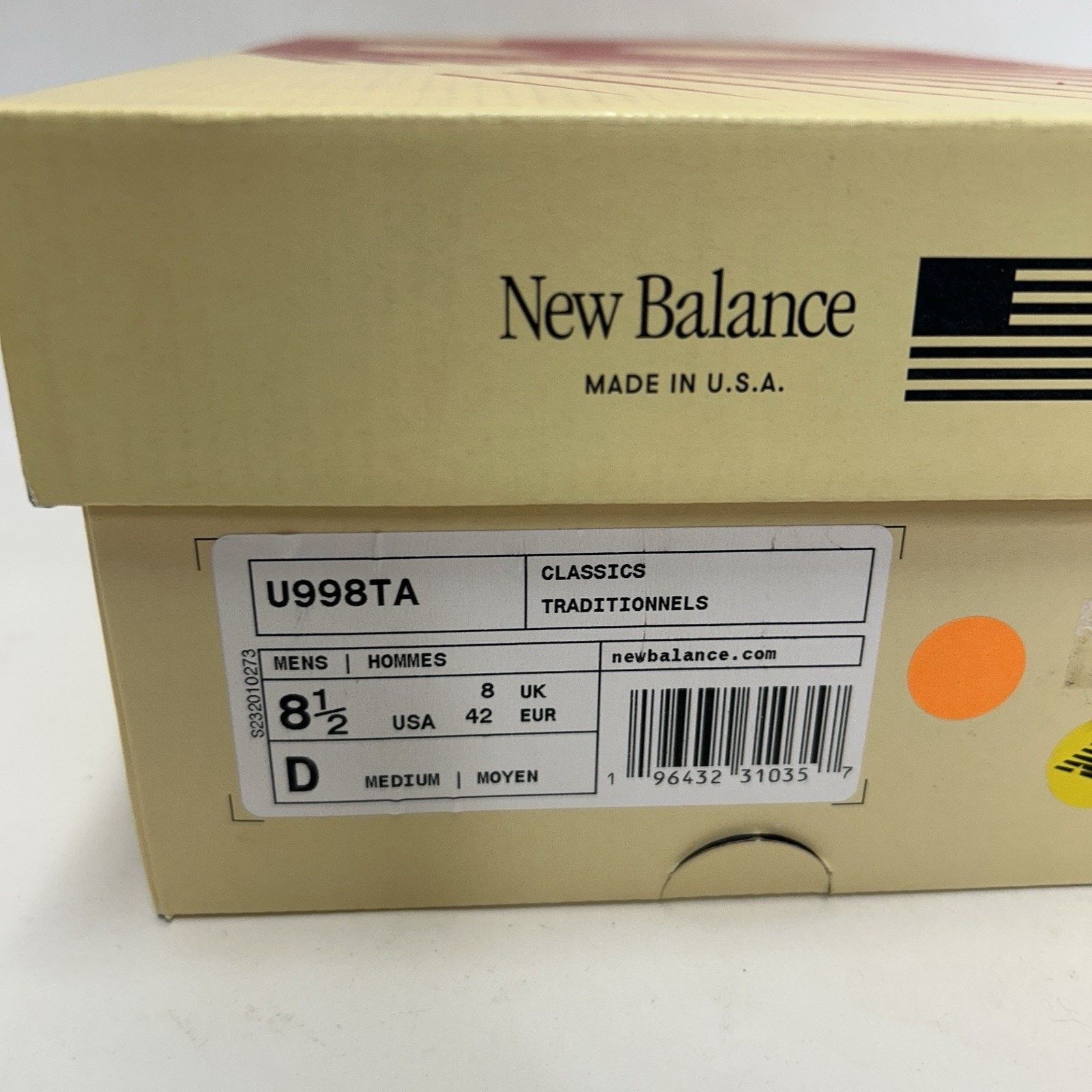 New Balance New Balance 998 Made In USA “Grey Day” U998TA Size US 8.5 / EU 41-42 - 6 Thumbnail