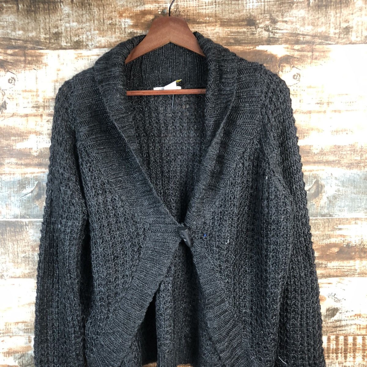 Homespun Knitwear DL Anna Luna japan Black Cardigan Knitwear #C528 Size M / US 6-8 / IT 42-44 - 2 Thumbnail