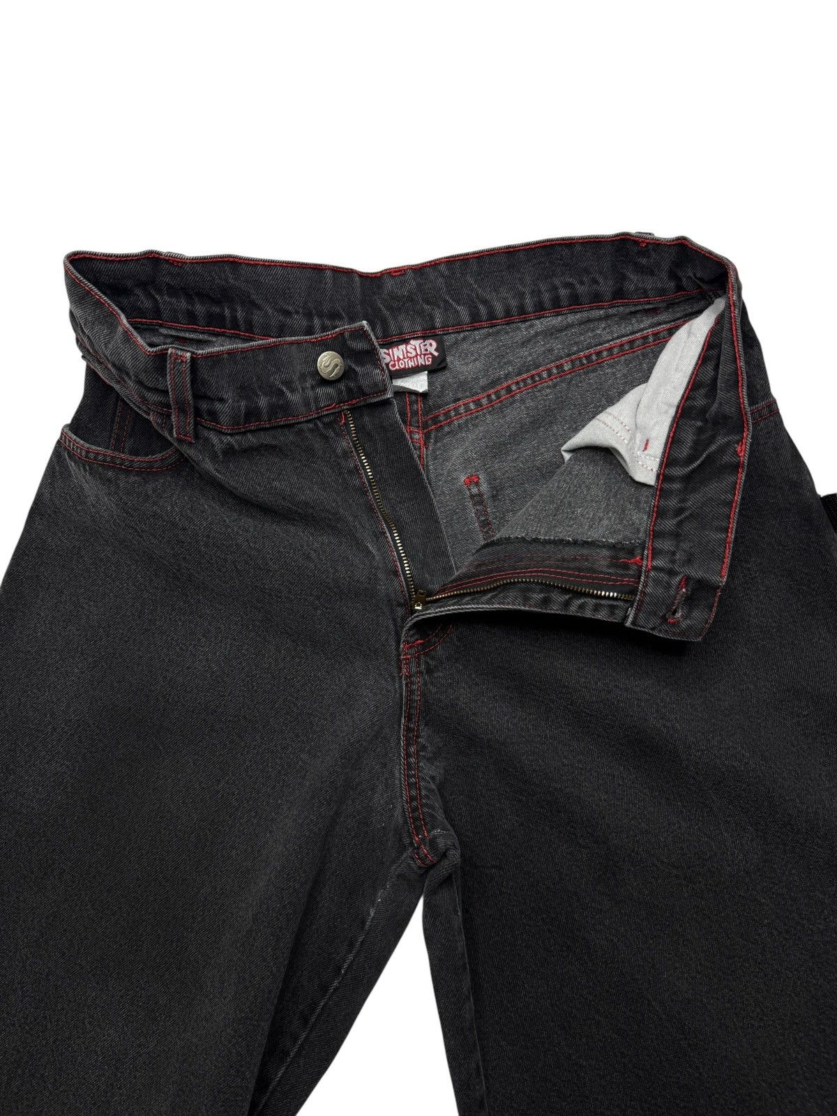 JNCO Vintage Y2K Sinister Spider Denim Baggy Jeans Size US 32 / EU 48 - 7 Thumbnail