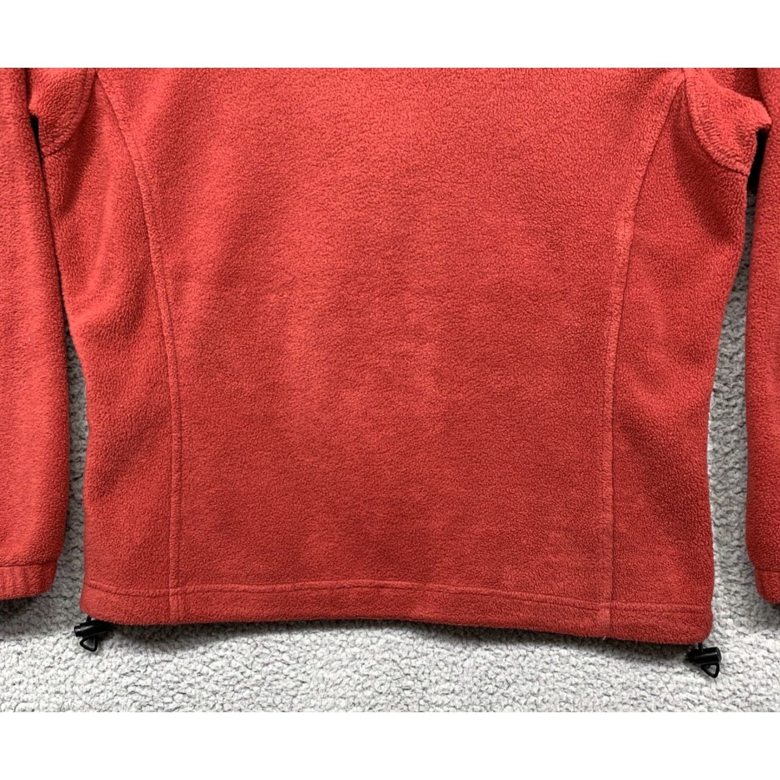 Vintage Columbia Fleece Jacket Womens Full Zip M Orange/Red Zip Pockets Side Pull Cords Size M / US 6-8 / IT 42-44 - 6 Thumbnail