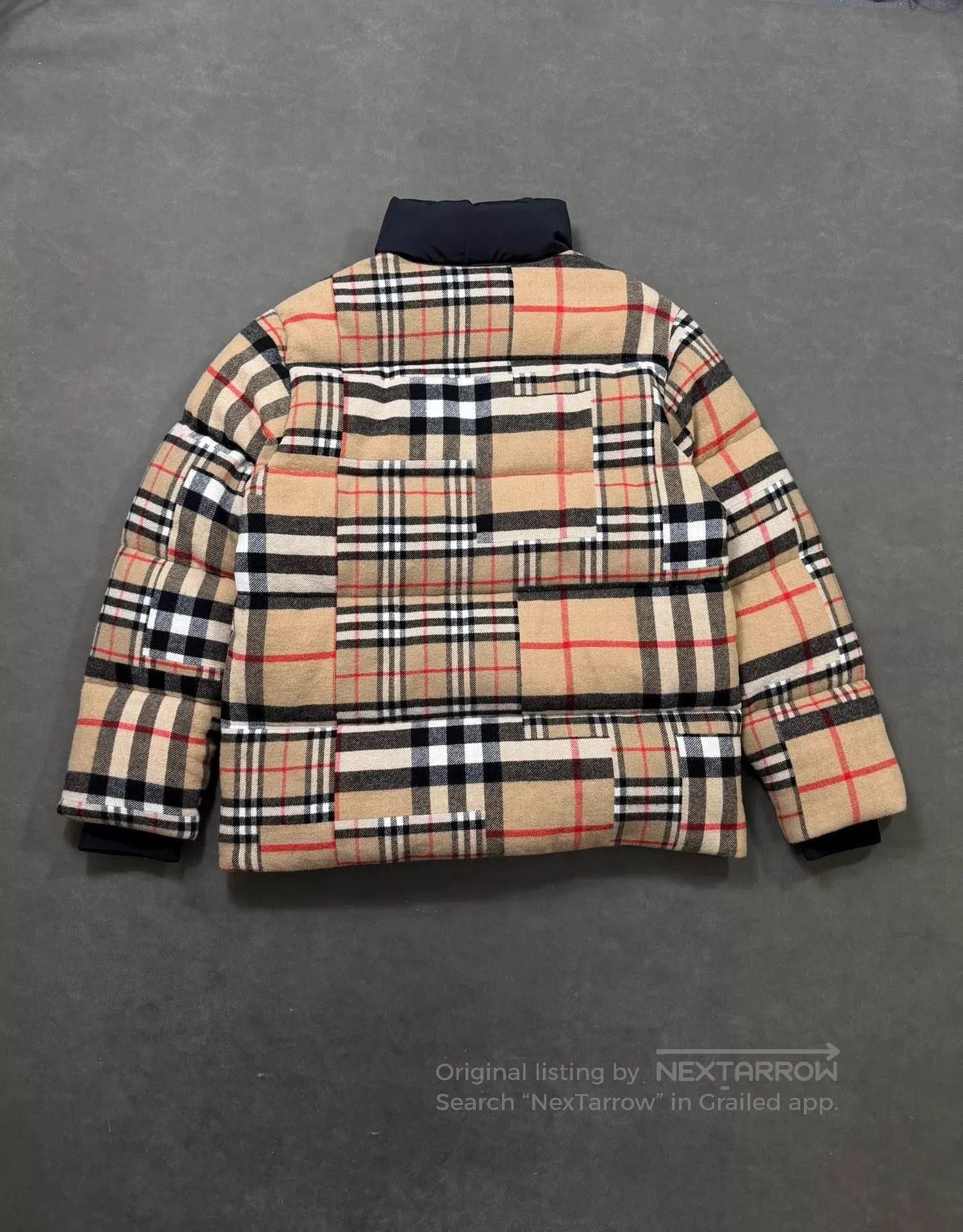Burberry Plaid Quilted Patchwork Jacket with High Collar. Size US M / EU 48-50 / 2 - 3 Thumbnail
