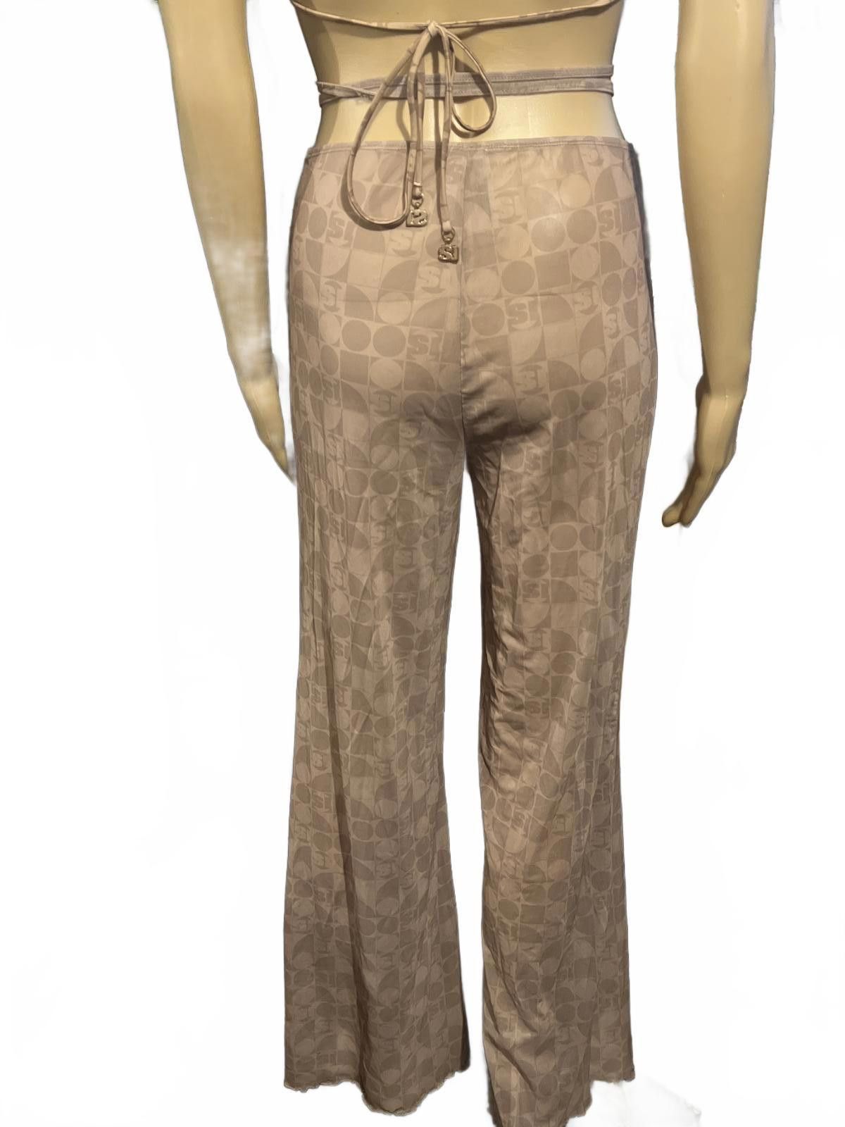 Other Sports Illustrated Brown 2Piece Halter Top Flared Pants OS Size ONE SIZE - 7 Thumbnail
