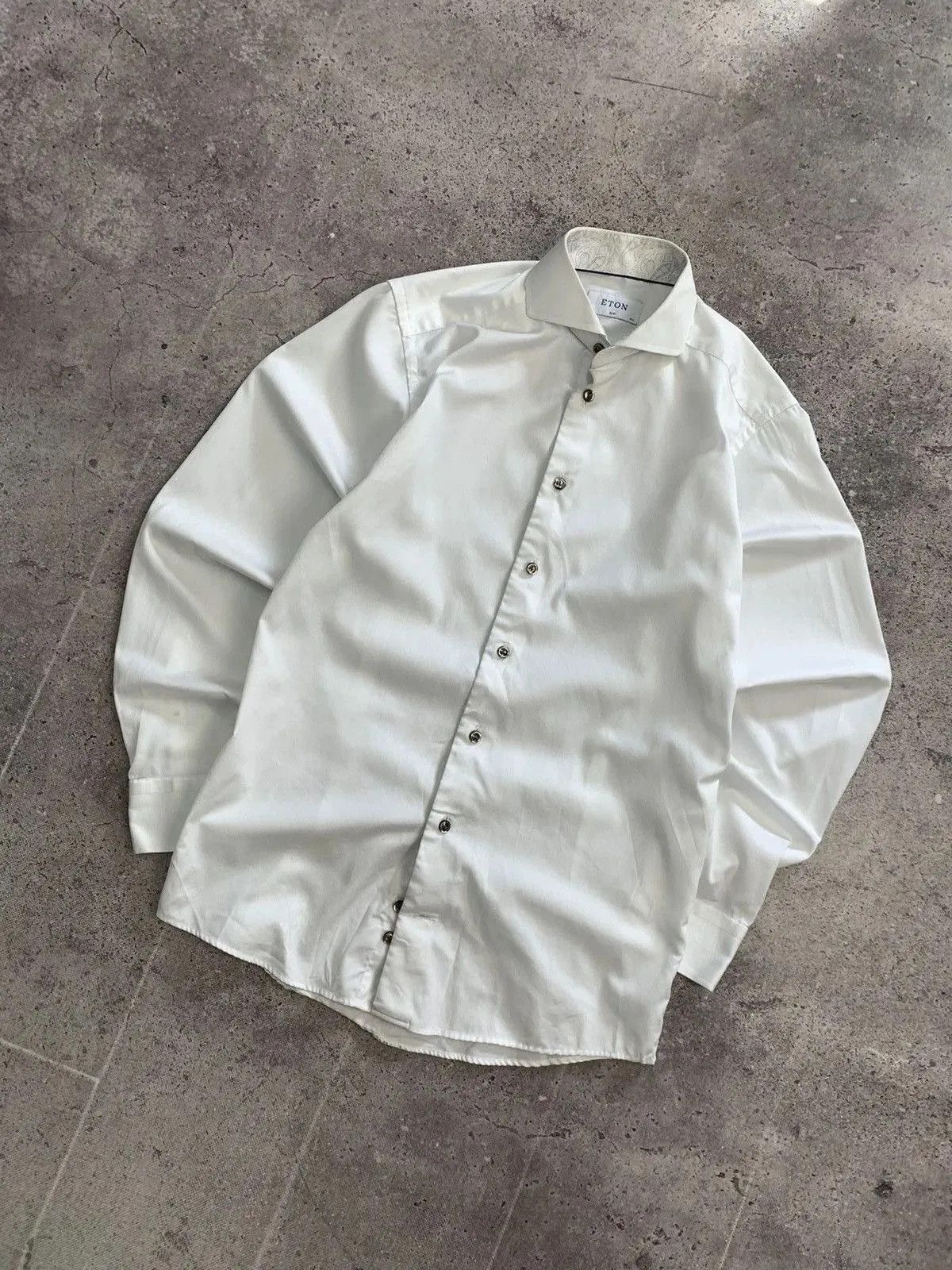 Eton Vintage Shirt Eton white nova check OldMoney Loro Piana Size US M / EU 48-50 / 2 - 5 Thumbnail
